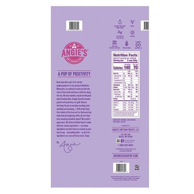 Angie’s BOOMCHICKAPOP Sweet & Salty Kettle Corn, 25 oz. 4