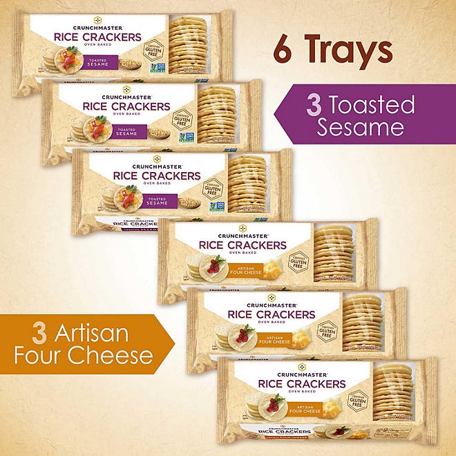 Crunchmaster Variety Pack Rice Crackers, 10.5 oz., 2 pk. 5