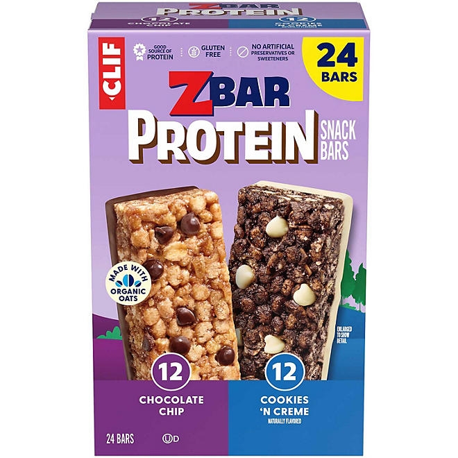 CLIF Z Bar Protein Gluten Free Bar, Variety Pack, 24 ct. 3