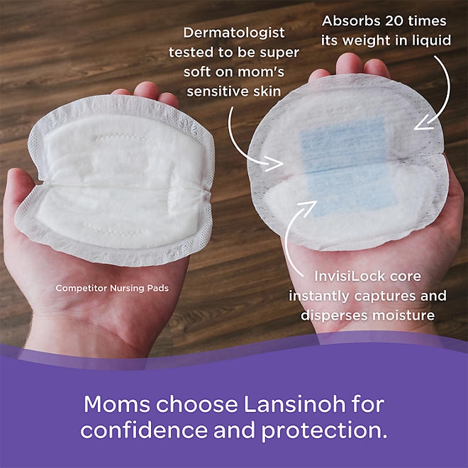 Lansinoh Stay-Dry Leak-Proof Nursing Pads, 100 ct. 5