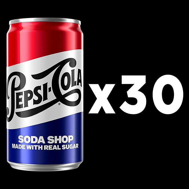 Pepsi Soda Shop Made With Real Sugar Mini Cans, 7.5 fl. oz., 30 pk. 5