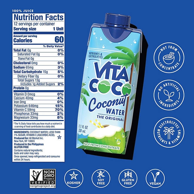 Vita Coco Coconut Water 11.1 fl. oz., 18 pk. 4