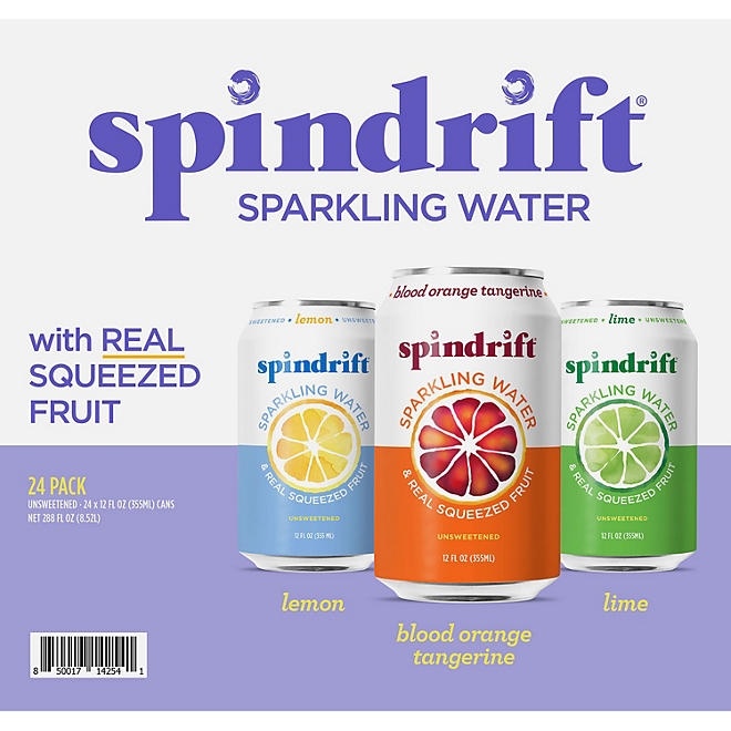 Spindrift Sparkling Water Variety Pack 12 fl. oz., 24 pk. 3