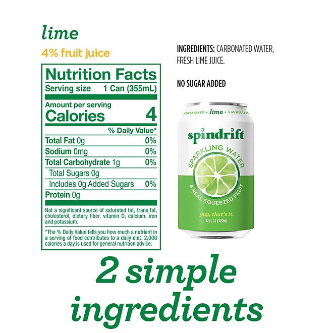 Spindrift Sparkling Water Variety Pack 12 fl. oz., 24 pk. 5