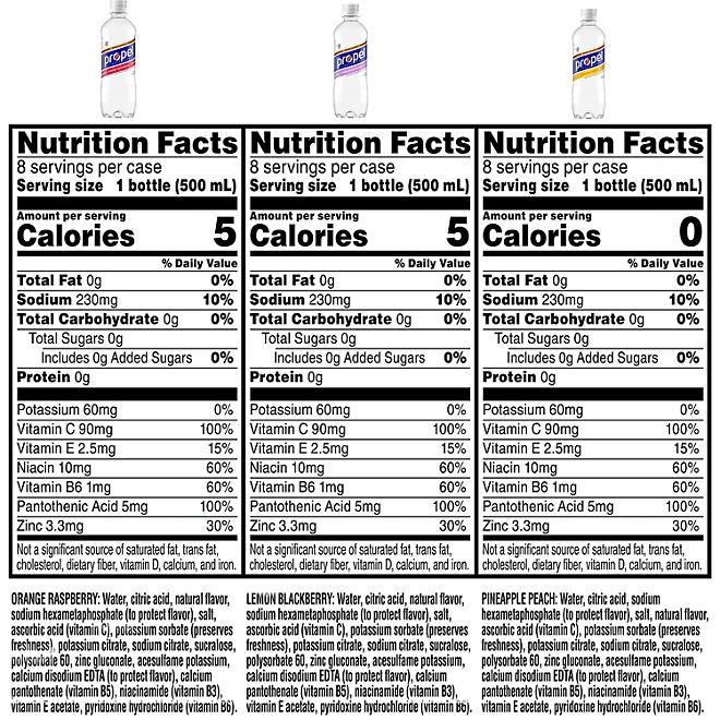 Propel Immune Support Zero Sugar Variety Pack 16.9 fl. oz., 24 pk. 4