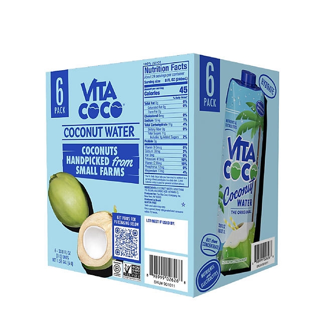 Vita Coco Original Coconut Water 1L, 6 pk. 4