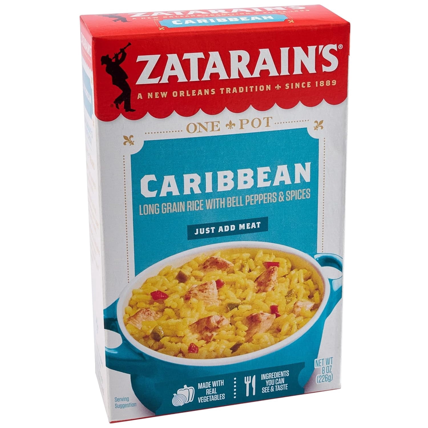 Zatarains Rice Mix, Caribbean 8 oz ( 2 Pack )