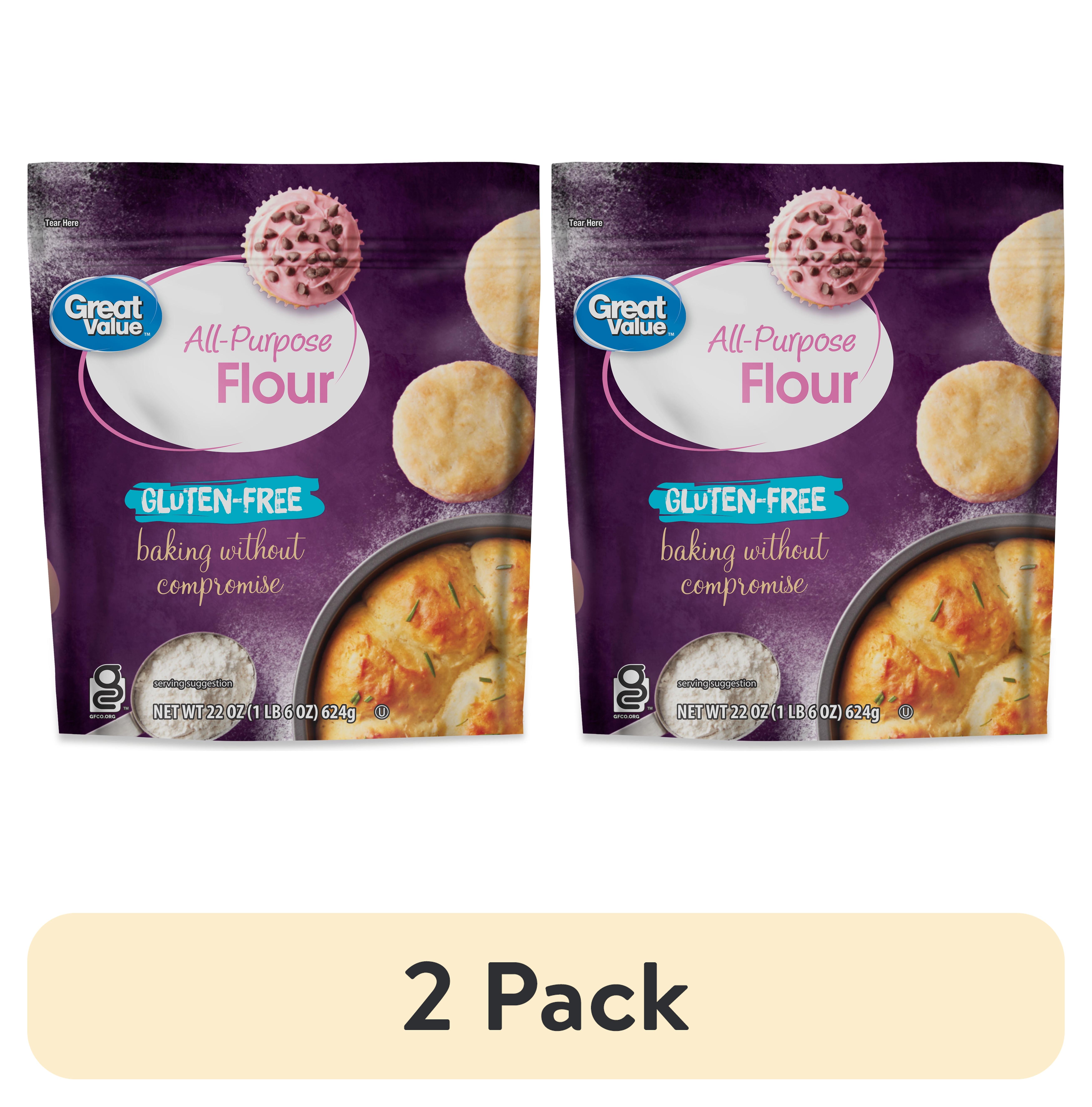 (2 pack) Great Value Gluten Free All-Purpose Flour, 22 oz
