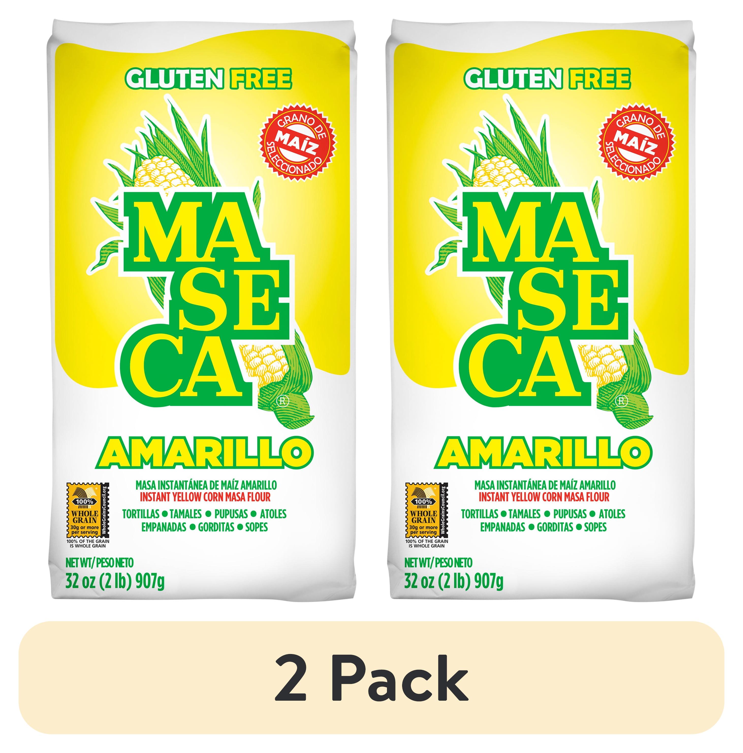 (2 pack) MASECA Yellow Instant Corn Masa Flour 2 Lb Bag