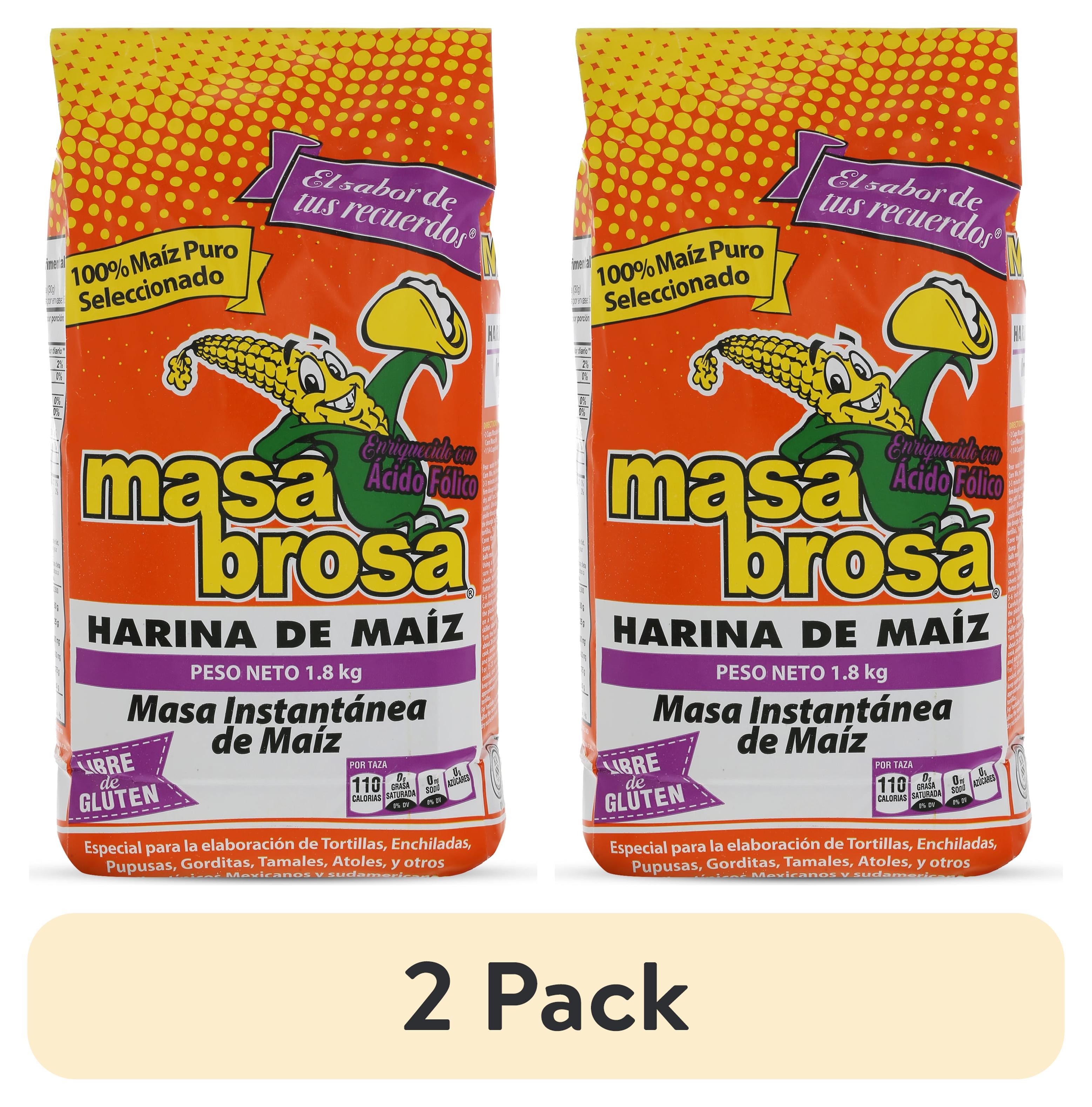 (2 pack) Masa Brosa Instant Corn Flour Mix, 4.4 lb, Gluten Free