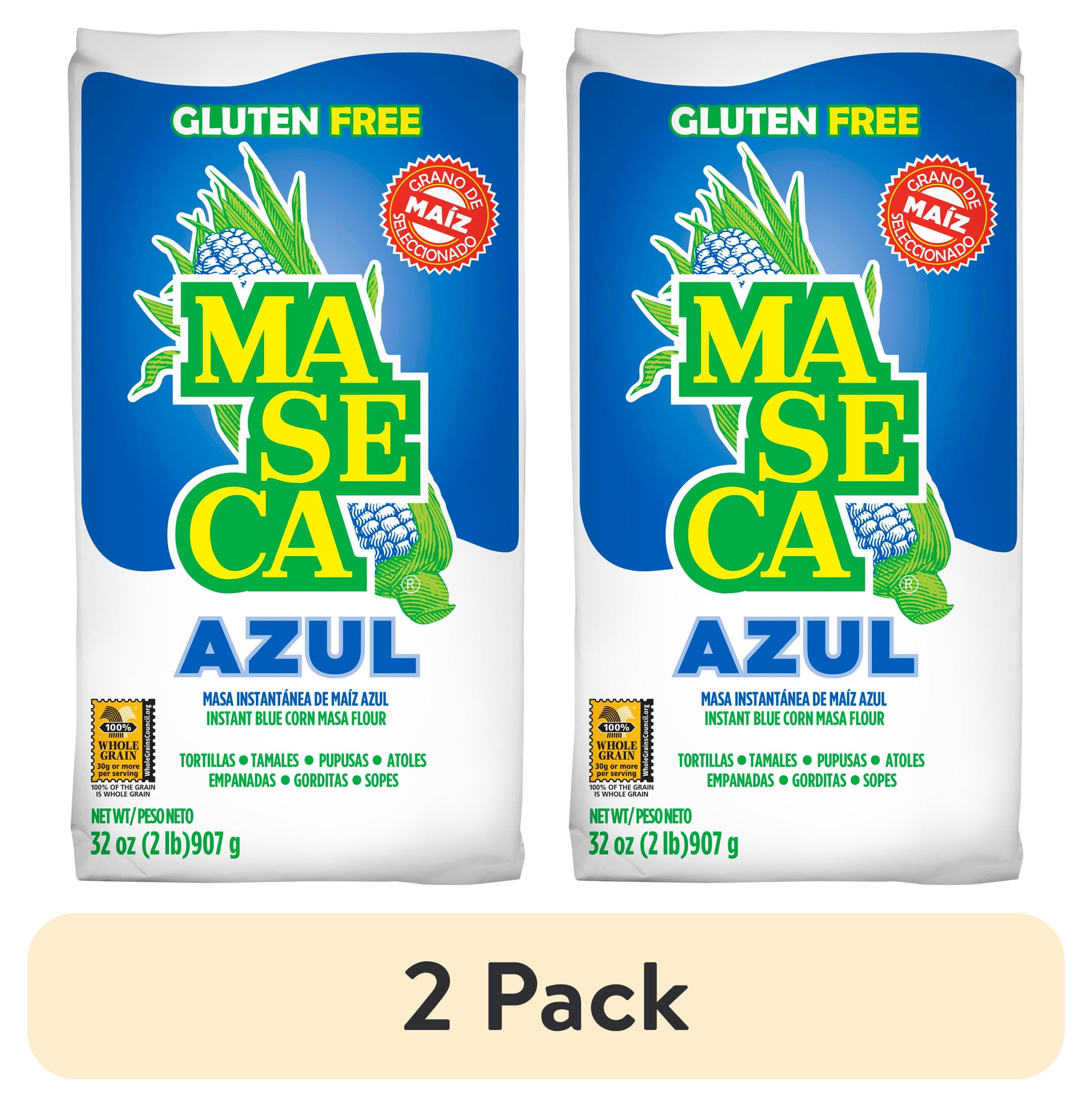 (2 pack) Maseca Blue Instant Corn Masa Flour, Gluten-Free, 32 oz