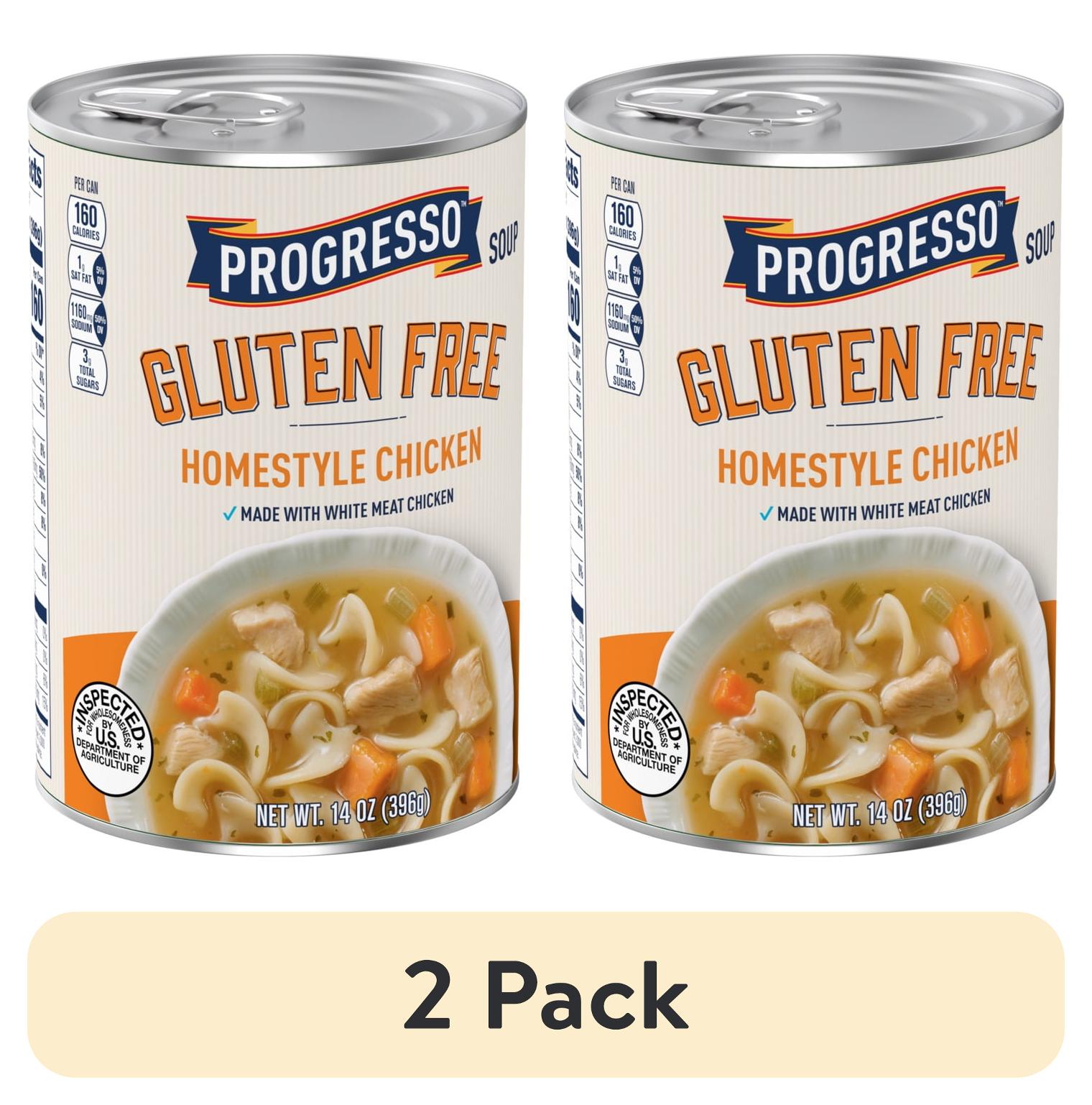 (2 pack) Progresso Gluten Free Homestyle Chicken Soup, 14 oz.