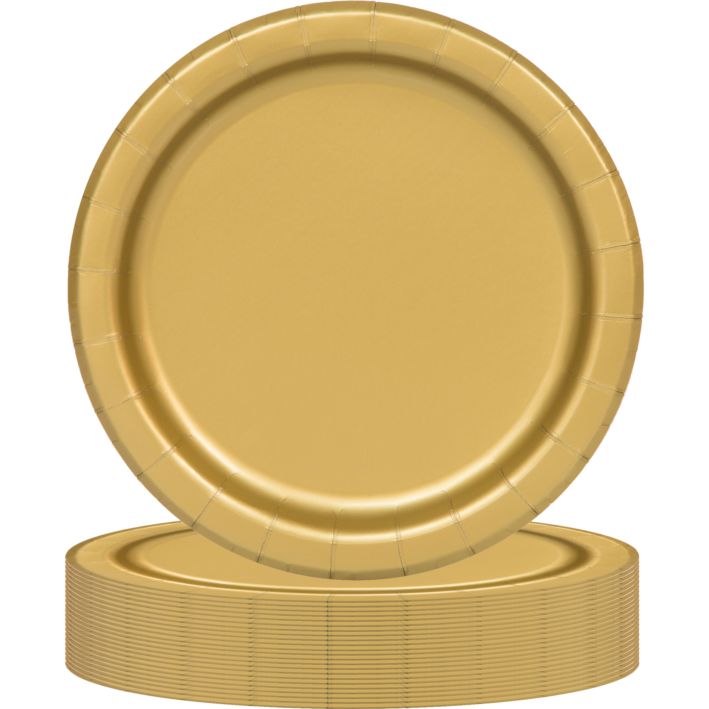 24 Count 7IN Gold Dessert Paper Plates by Way To Celebrate