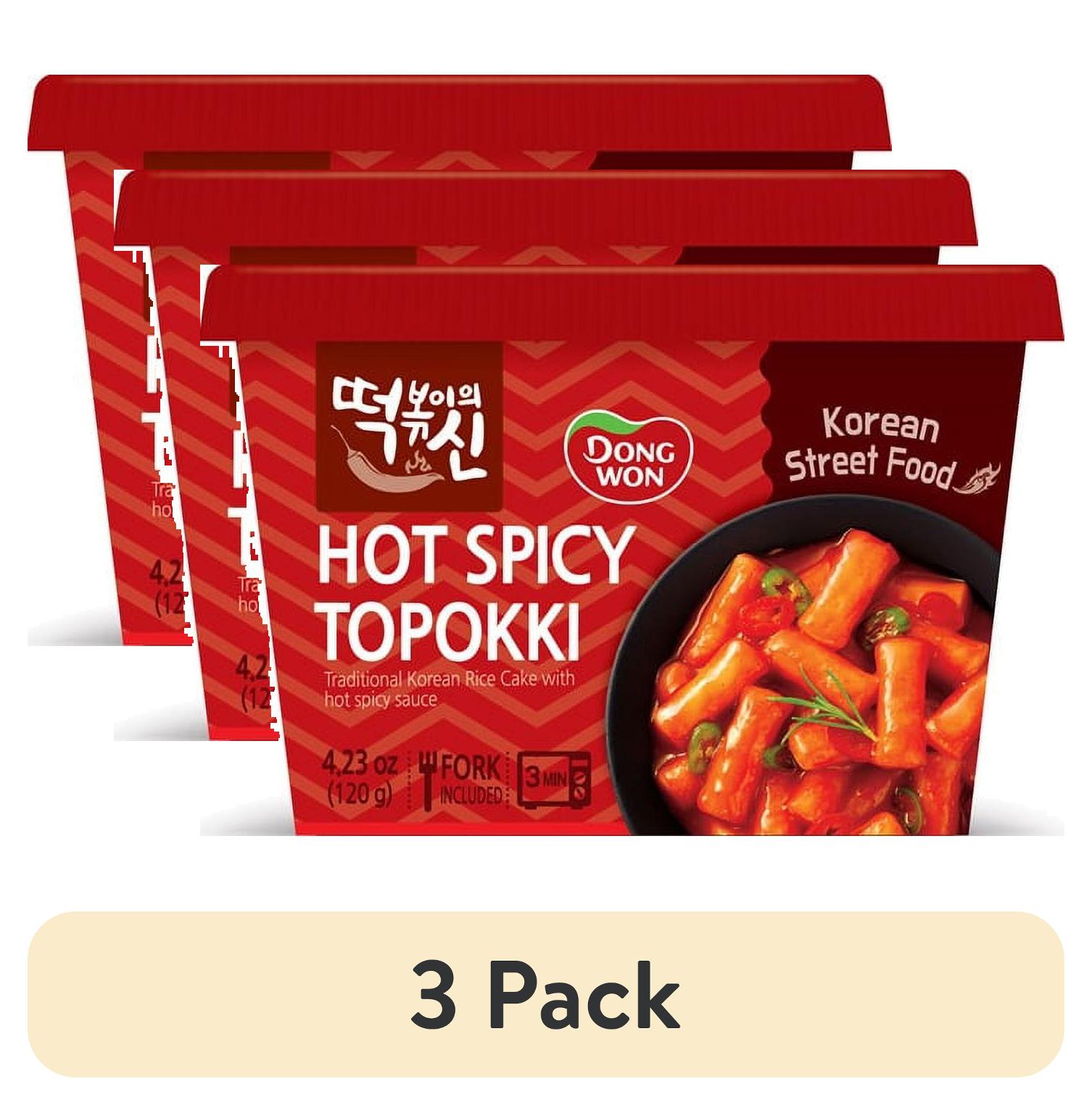 (3 pack) Dongwon Spicy and Sweet Topokki Cup, 4.23 Oz