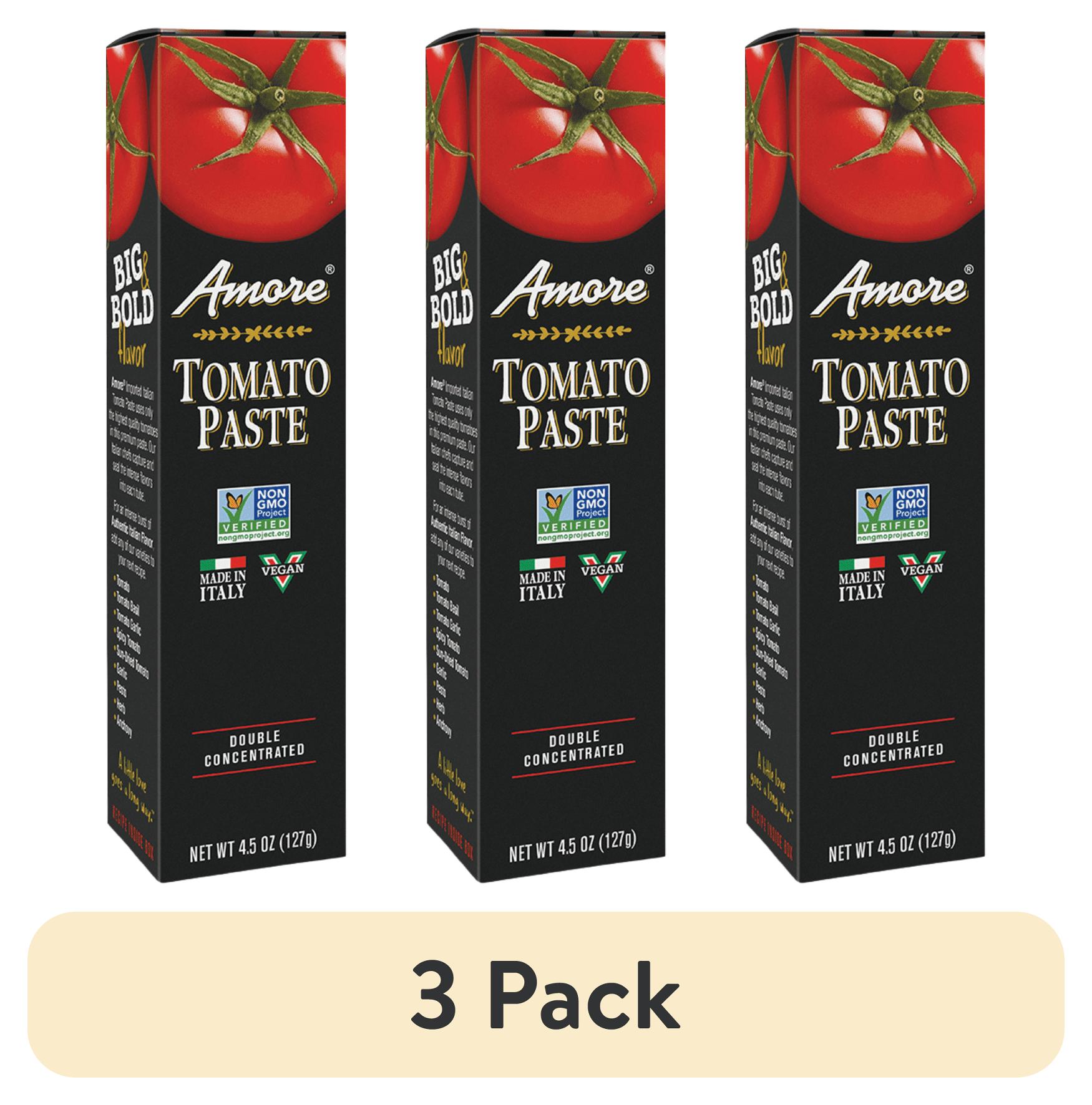 (3 pack) Panos Brands Amore Tomato Paste, 4.5 oz