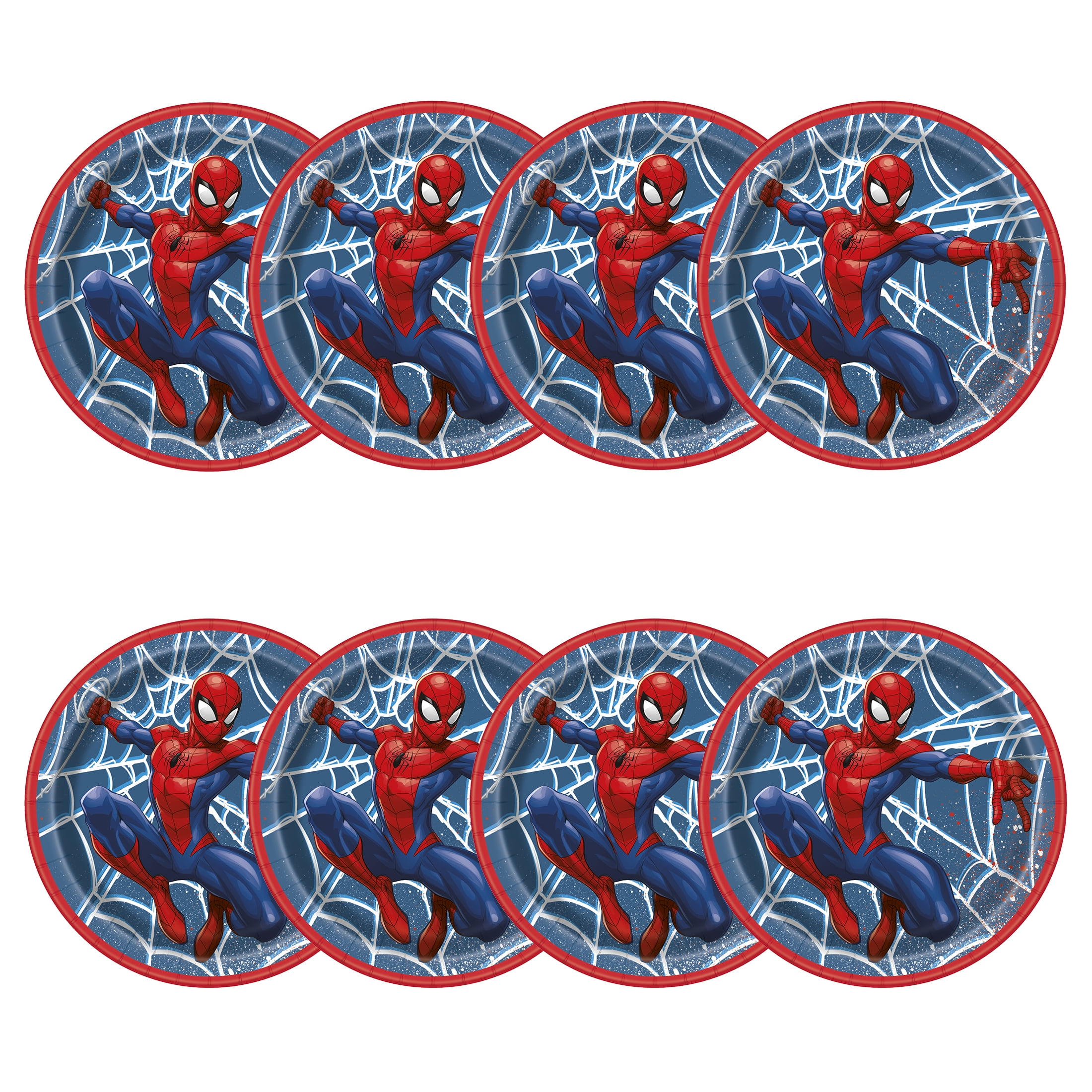 Spider-Man Round 7" Dessert Plates, 8ct