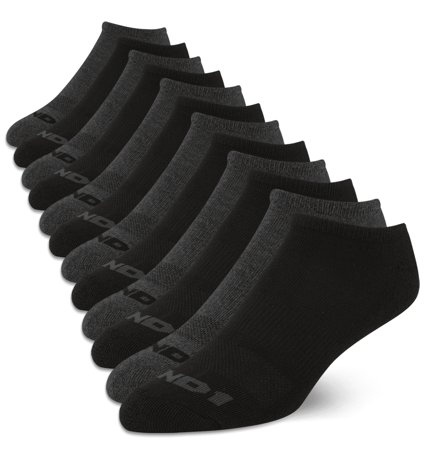 Men's Socks, Cushion No Show Socks, 12 Pack