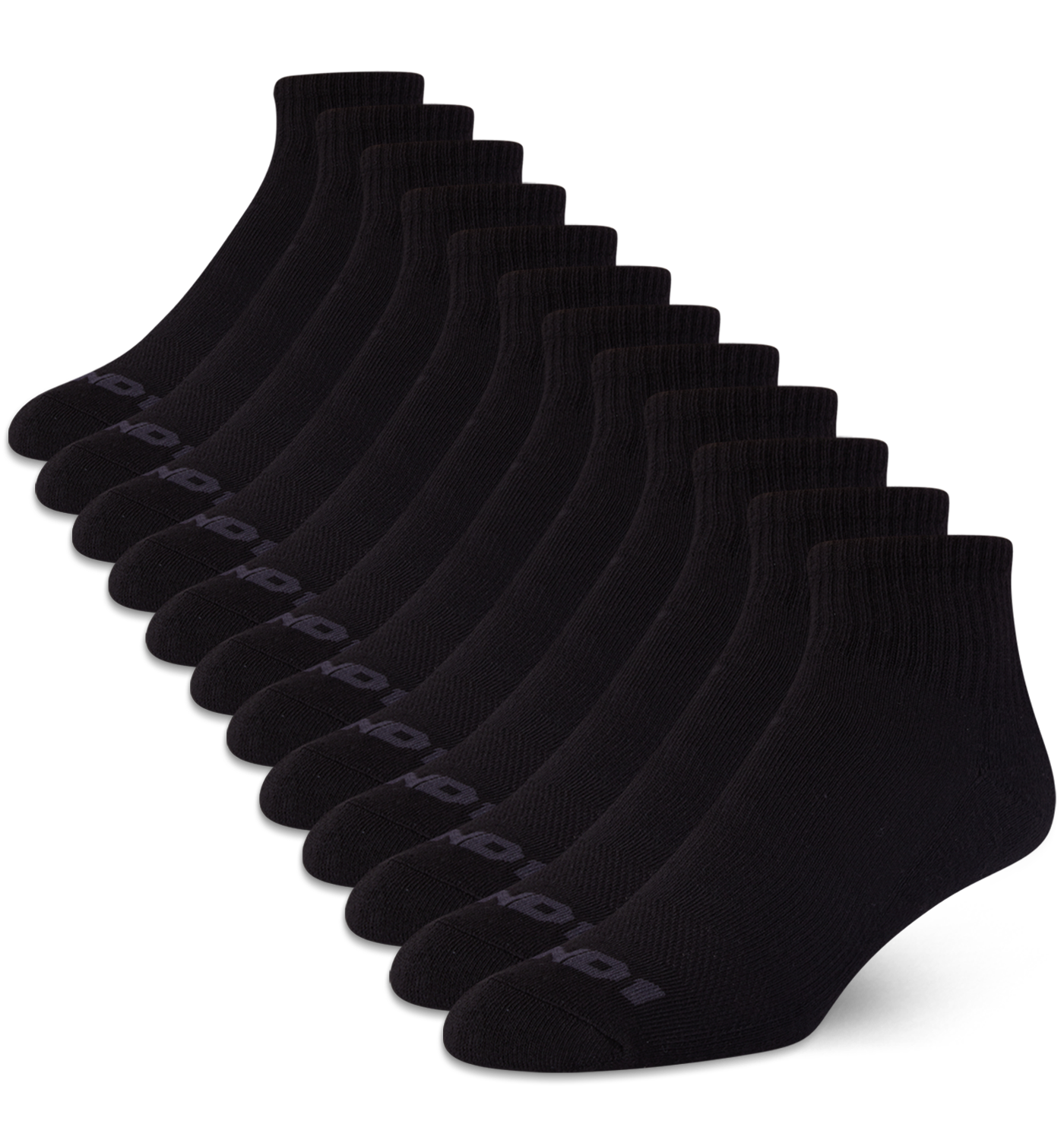 Men's Socks, Lightweight Quarter Socks, 12 Pack