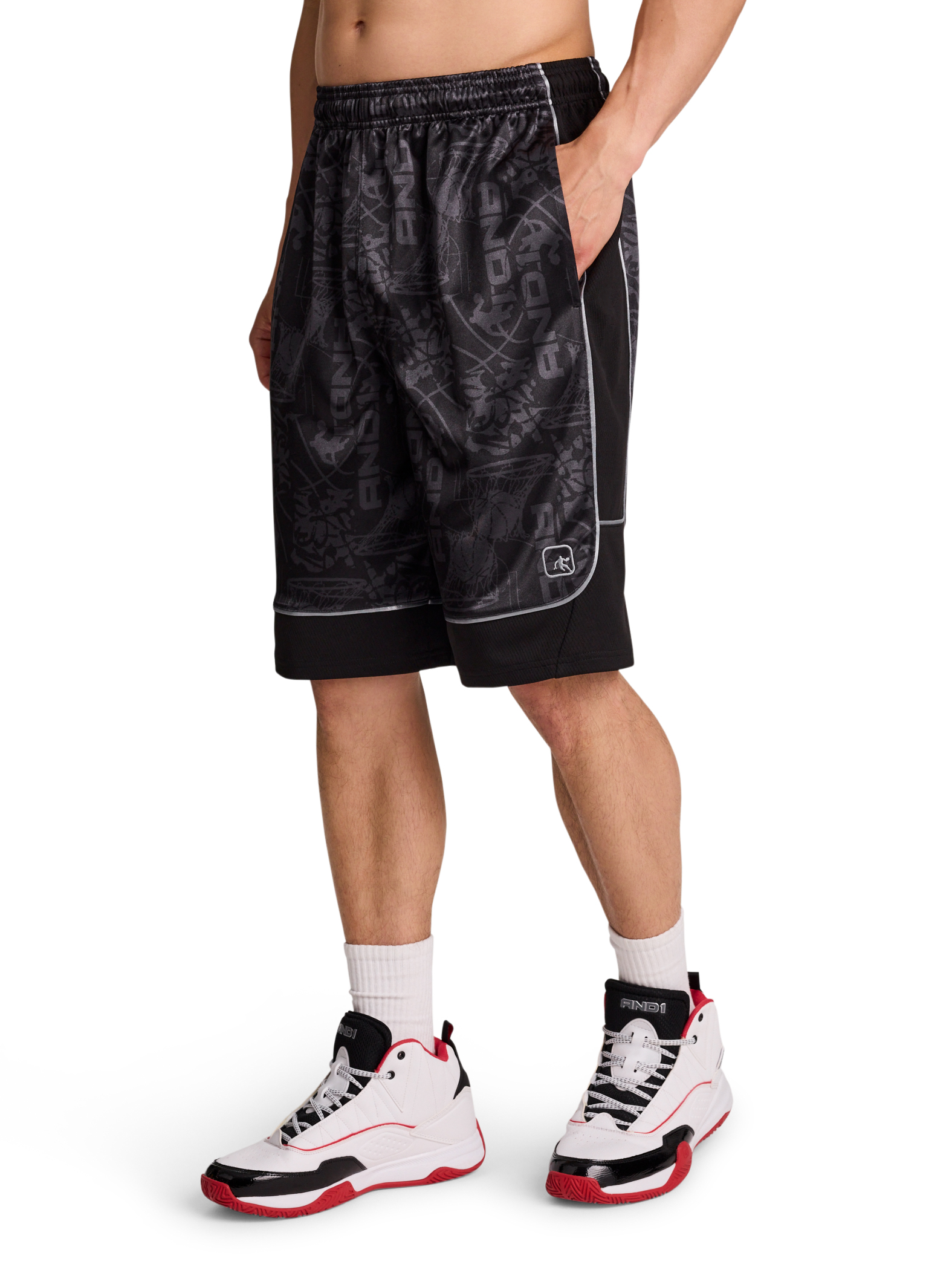Men's and Big Men's All Court Short, 11" inseam, up to Size 5XL