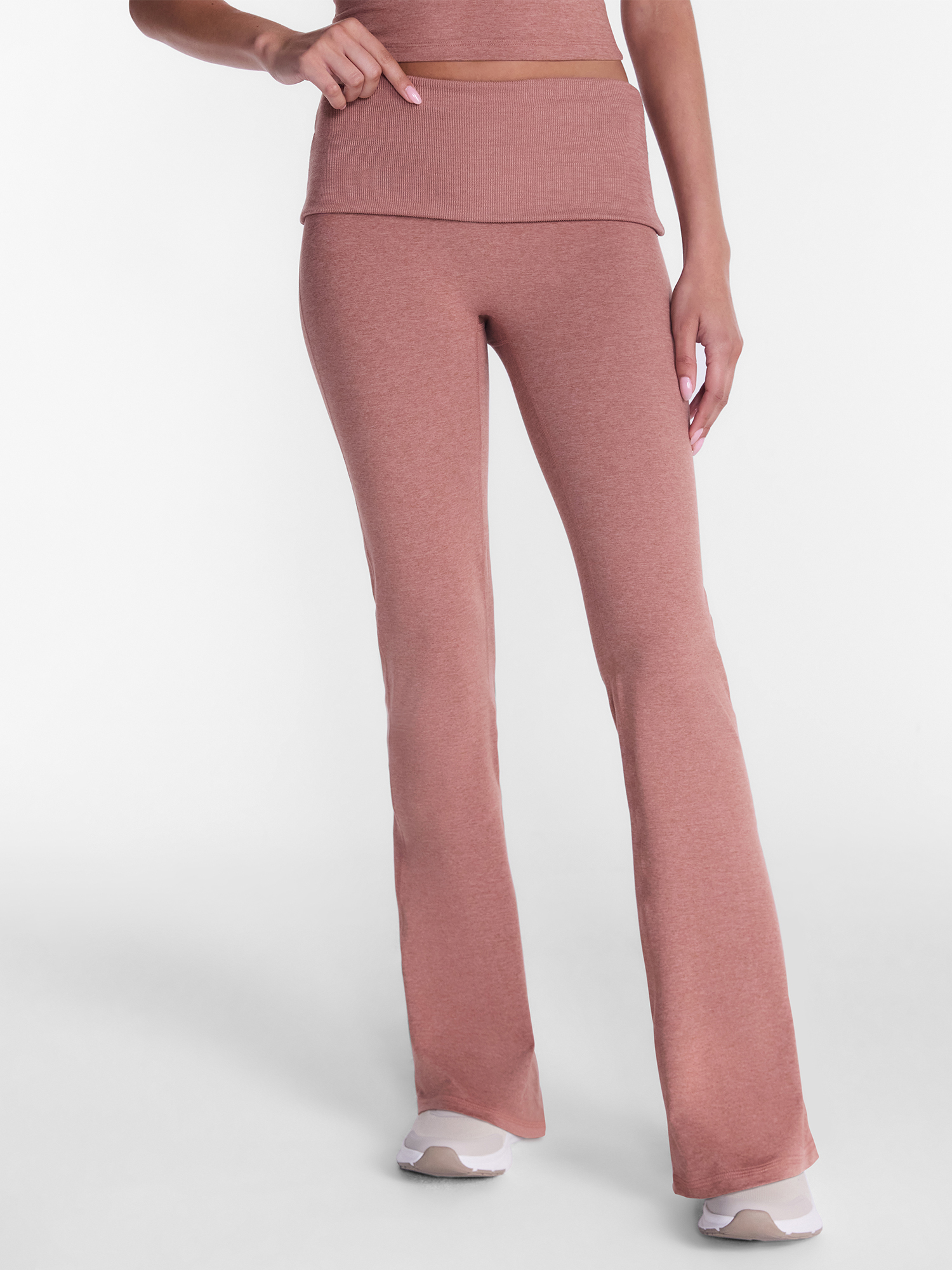 Women's ButterCore Flare Leggings with Fold Over Waist, 31" Inseam, Sizes XS-XXL
