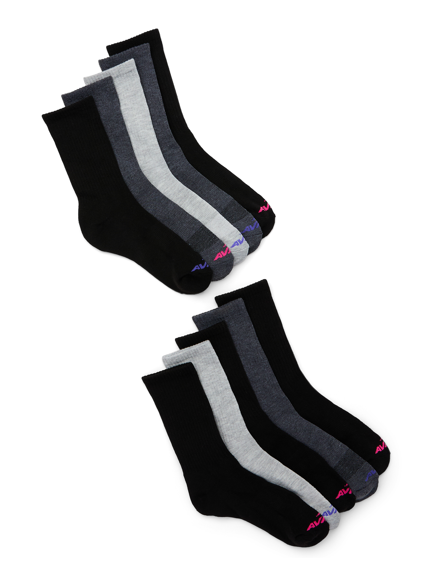 Women's Performance Cushion Crew Socks, 10-Pack