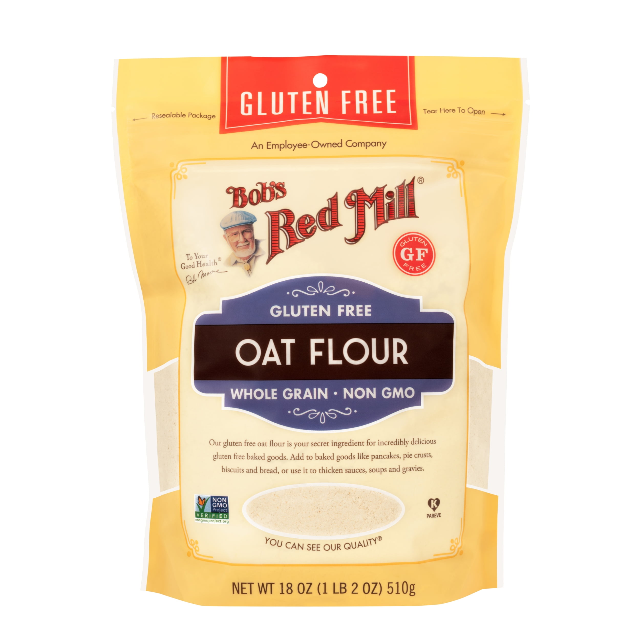 Bob's Red Mill, Gluten Free, Oat All - Purpose Flour, 18 oz Bag