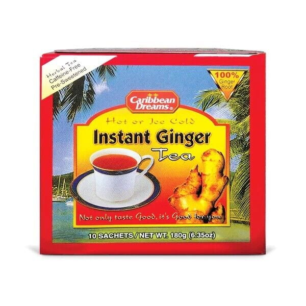Caribbean Tea Ginger Instant 10 Bags (Pack of 12)