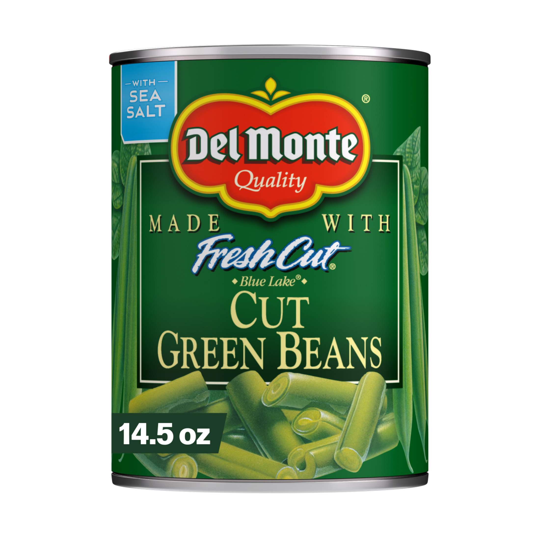 Del Monte Cut Green Beans, Canned Vegetables, 14.5 oz Can