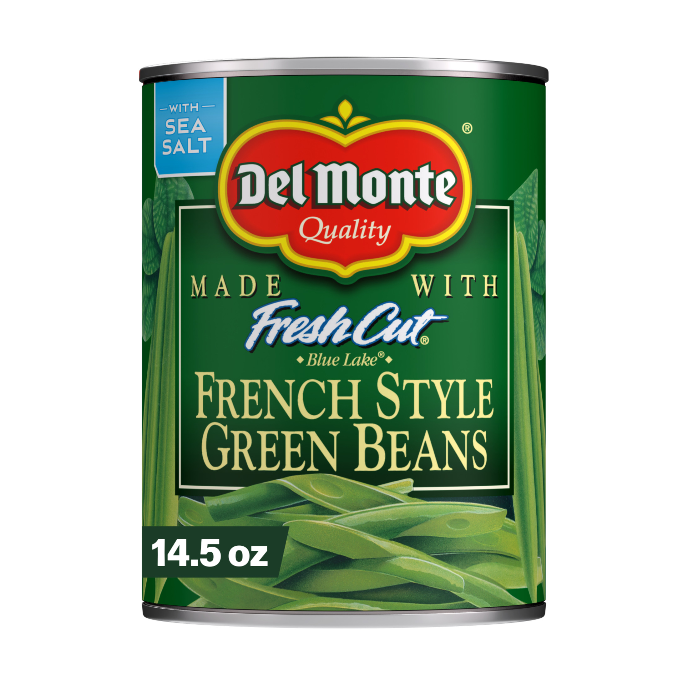 Del Monte French Style Green Beans, Canned Vegetables, 14.5 oz Can