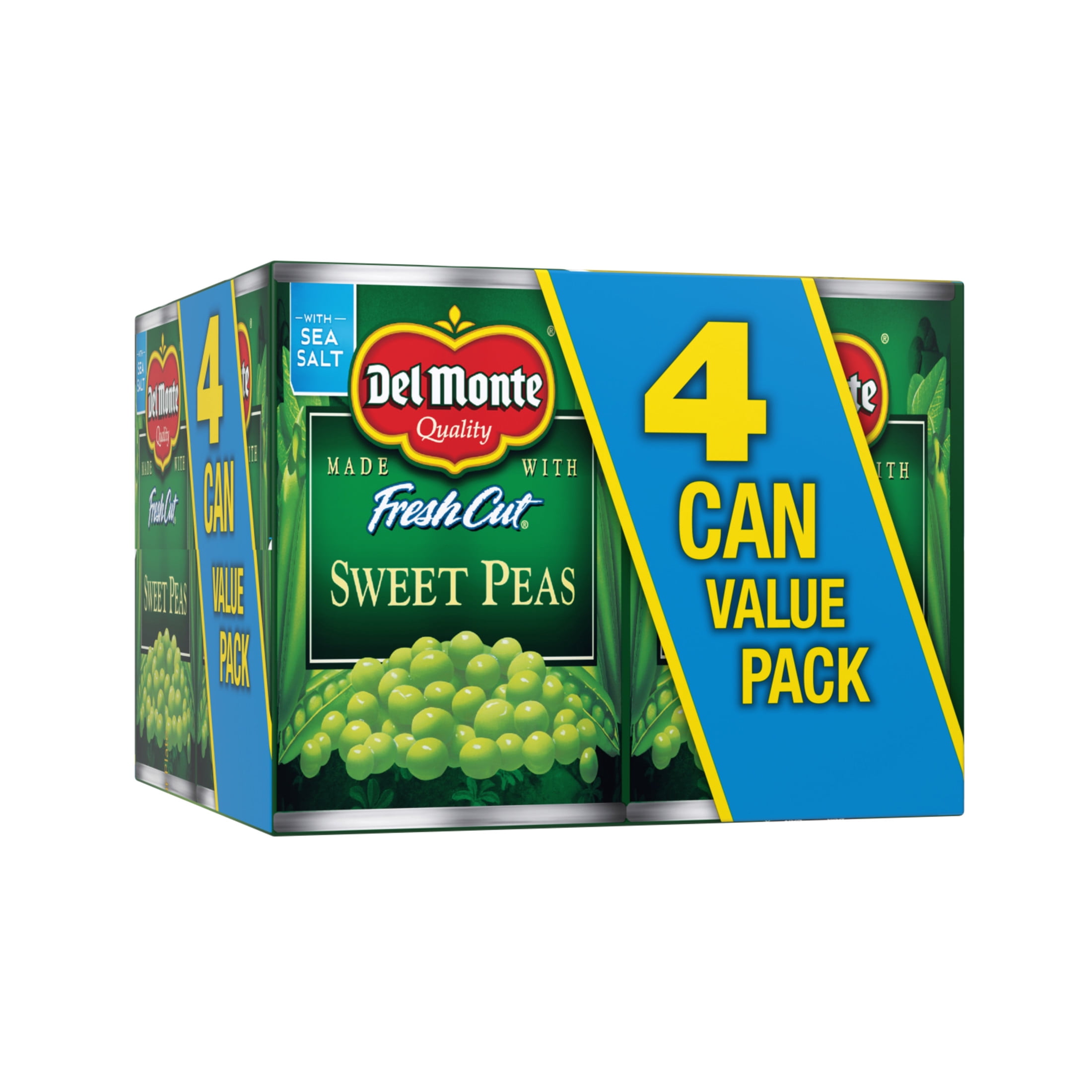 Del Monte Sweet Peas 15 oz Can (Pack of 4), Canned Vegetables