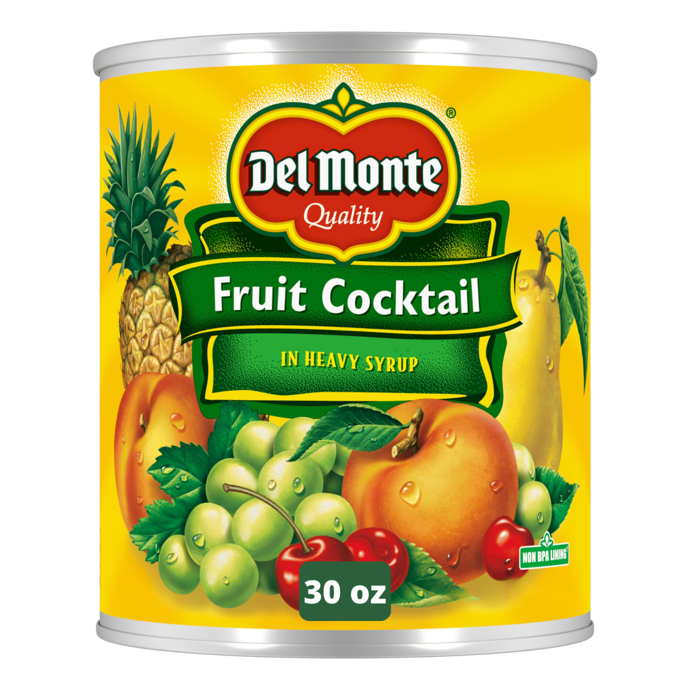 Del Monte Fruit Cocktail in Heavy Syrup, 30 oz Can, Canned Fruit