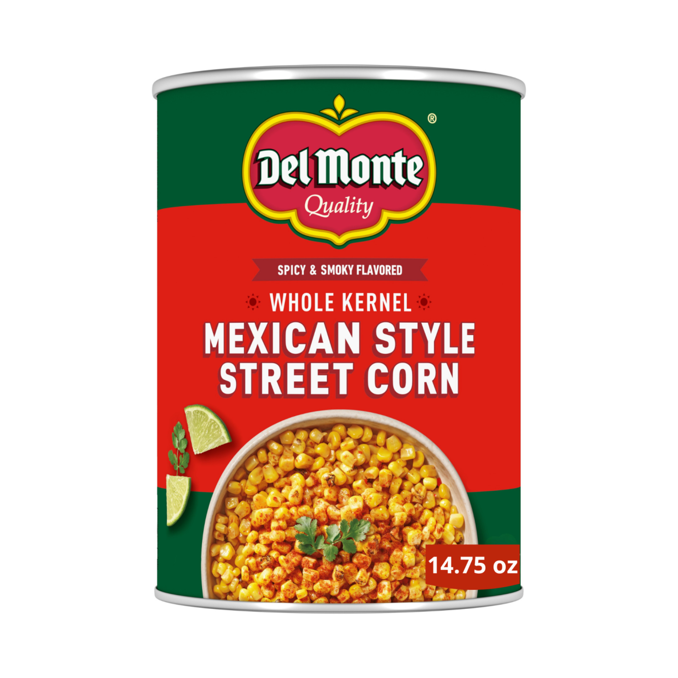 Del Monte Mexican Style Street Corn, Canned Vegetables, 14.75 oz Can