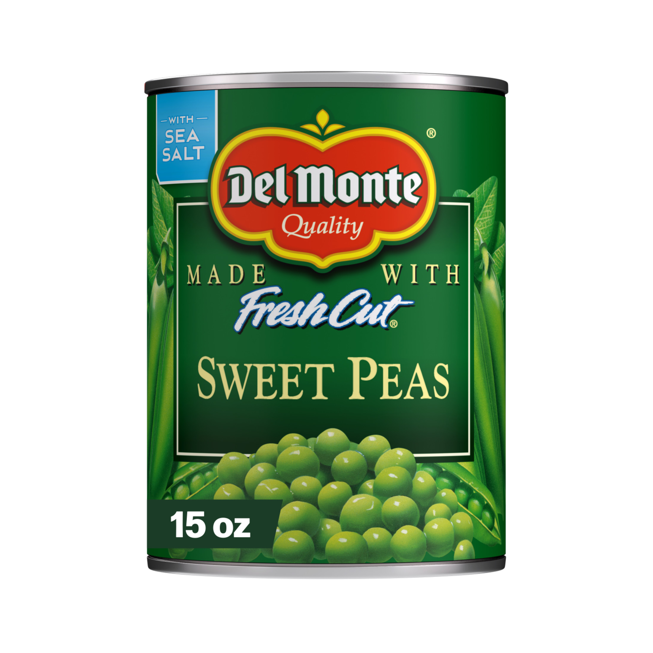 Del Monte Sweet Peas, Canned Vegetables, 15 oz Can