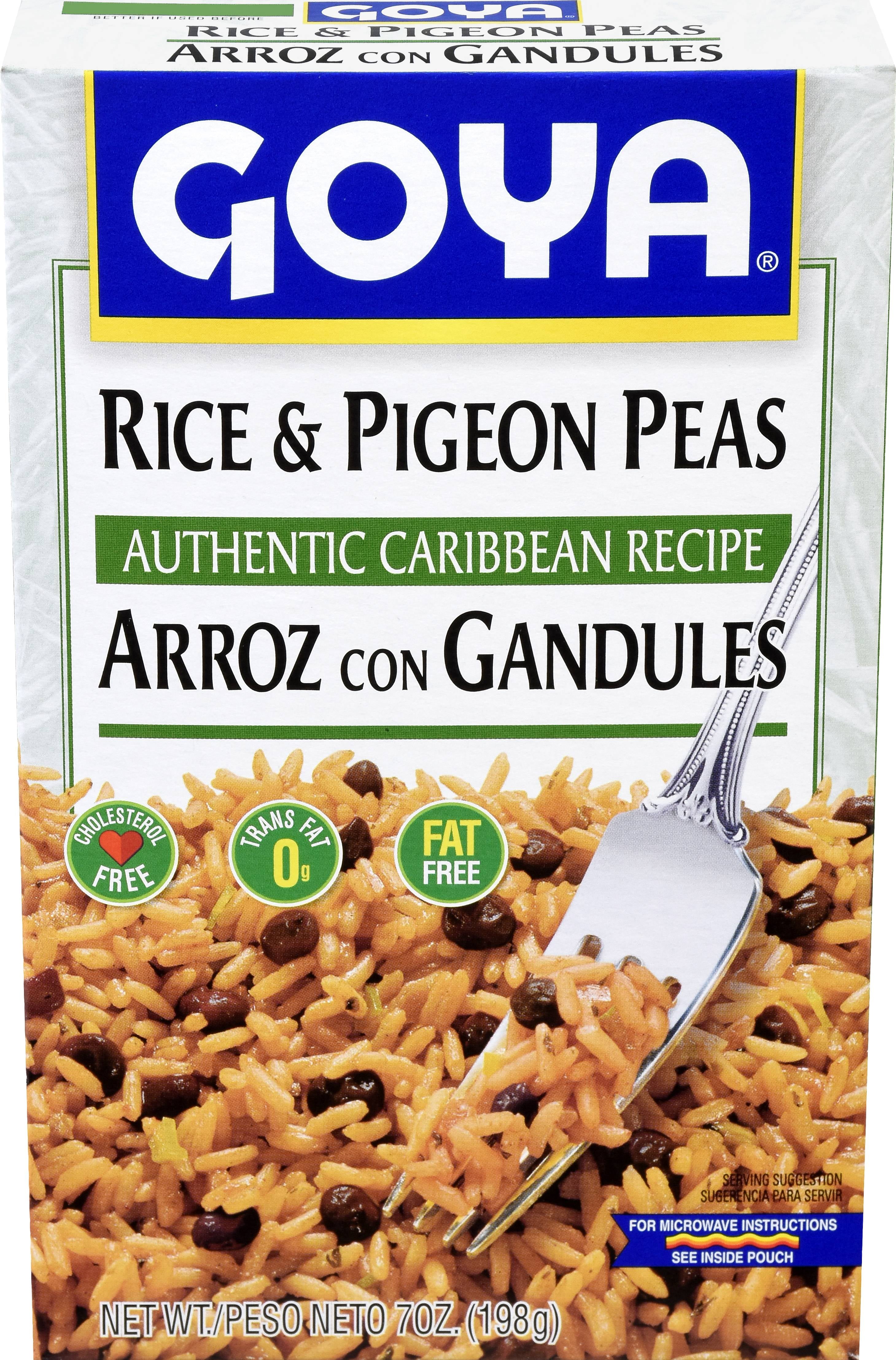 GOYA Rice & Pigeon Peas, Authentic Caribbean Recipe, 7 oz