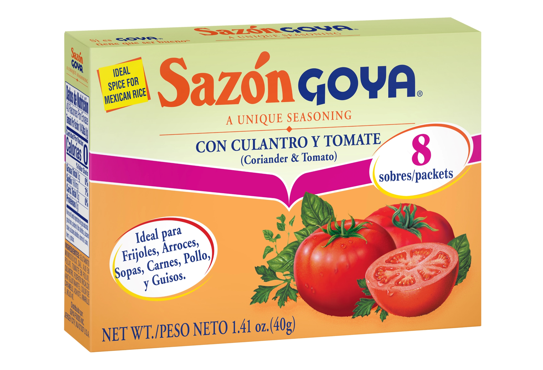 GOYA Sazon with Cilantro & Tomato, 1.41 oz