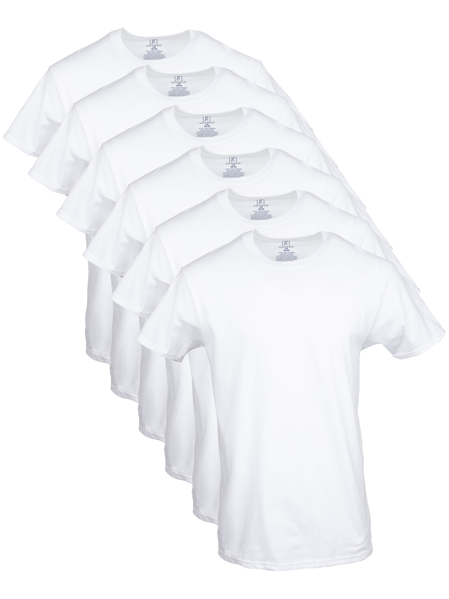 Men's Crew T-Shirts, 6-Pack