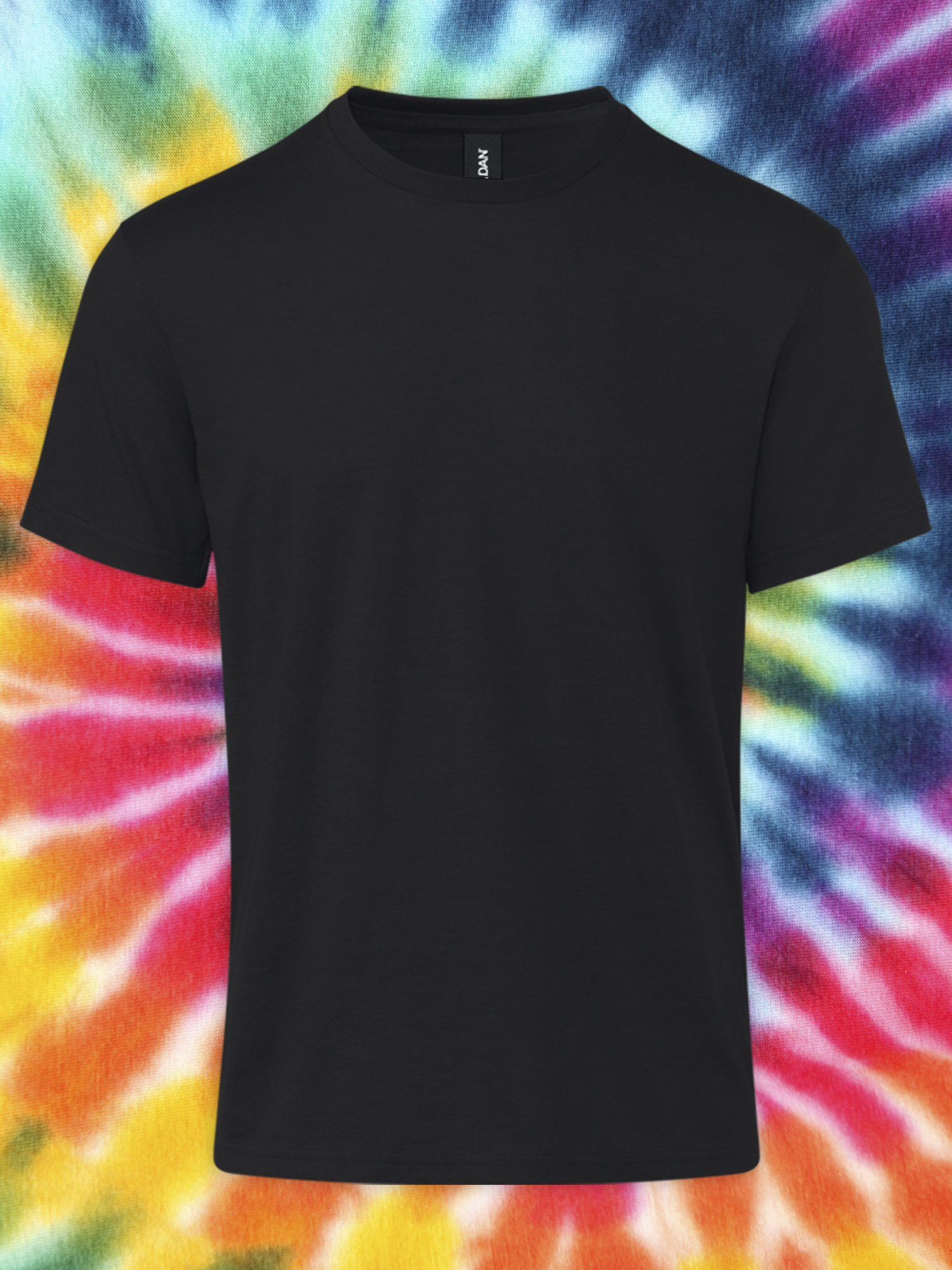 Adult Short Sleeve Crew T-Shirt – Black Size Large Soft Cotton Classic Fit Blank Tee for Tie Dye & DIY Crafts