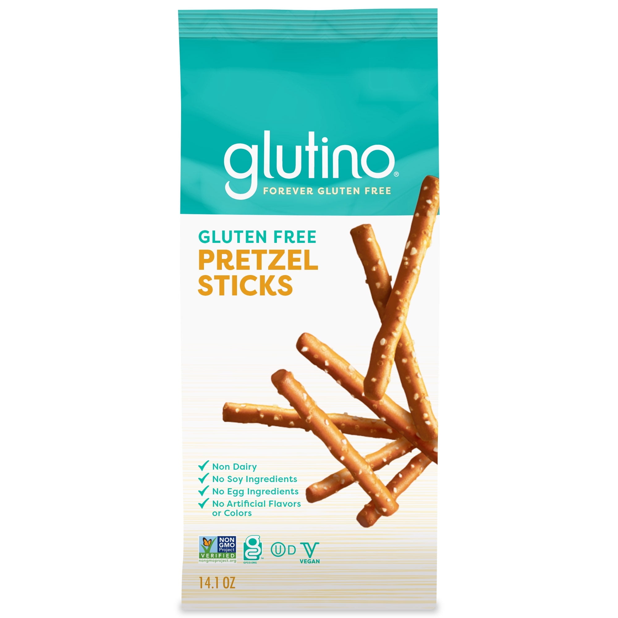 Glutino Gluten Free Pretzel Sticks, Gluten Free Snacks, 14.1 oz (Pack of 4)