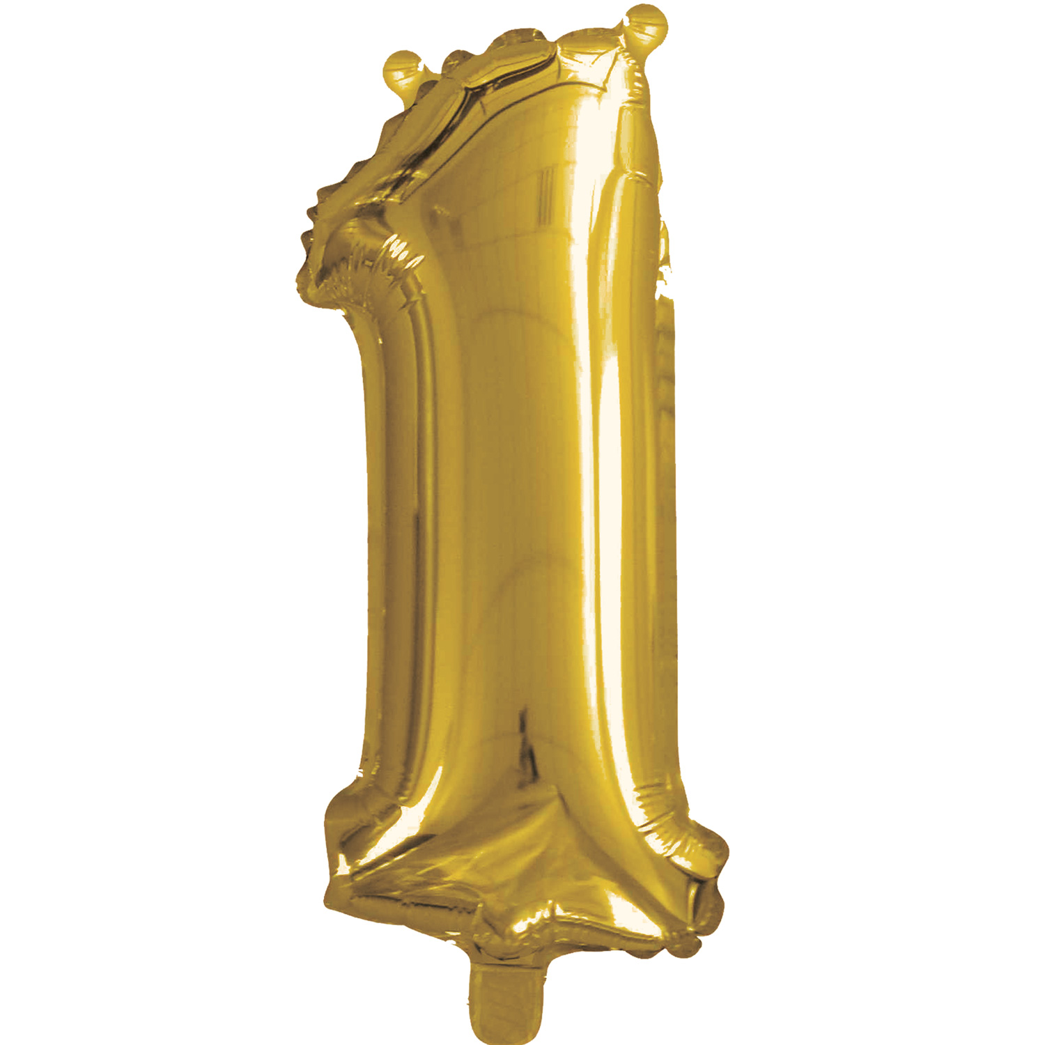 16 inch Number 1 Foil Balloon, Gold, by Way To Celebrate