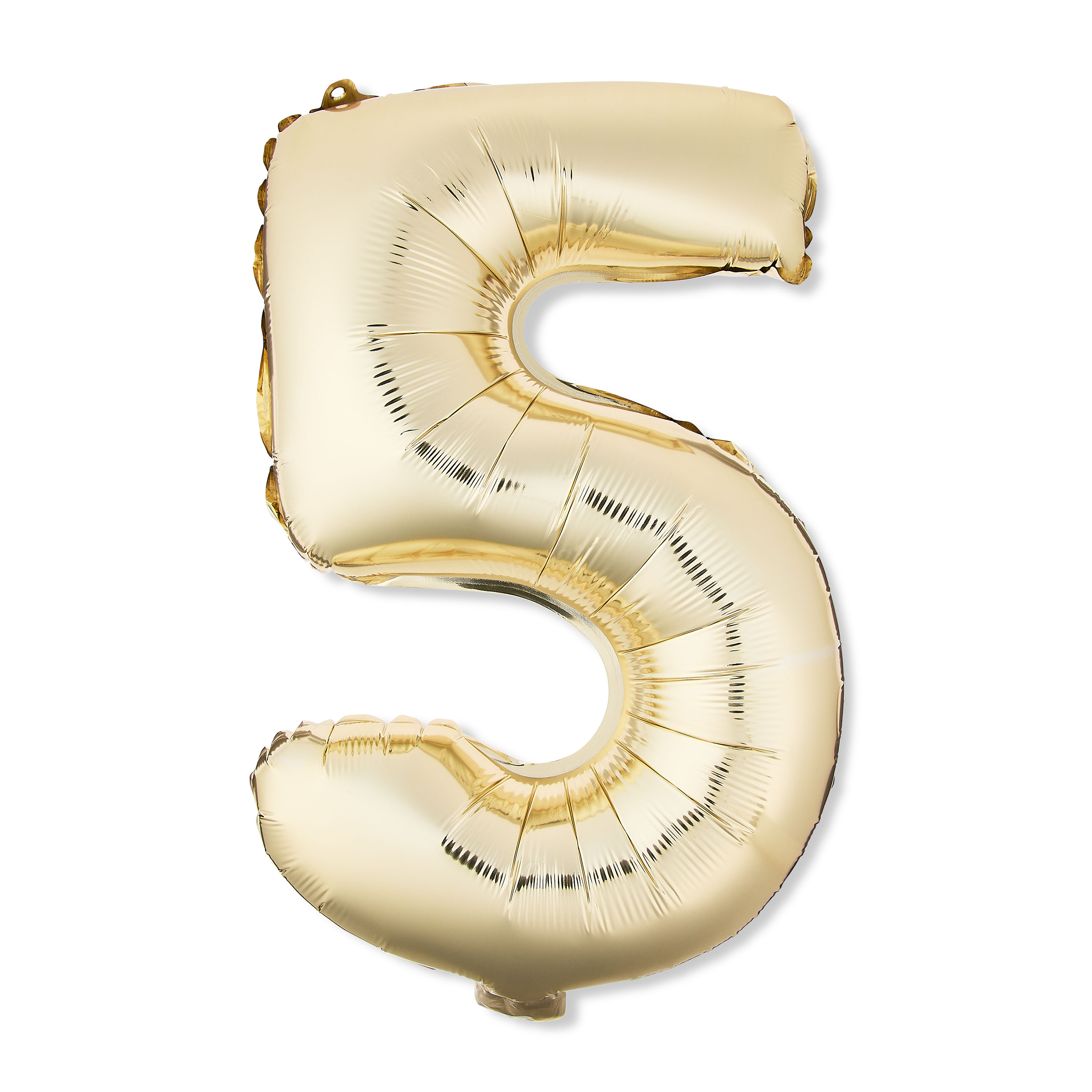 16 inch Foil Party Balloon Number 5, Gold, by Way to Celebrate