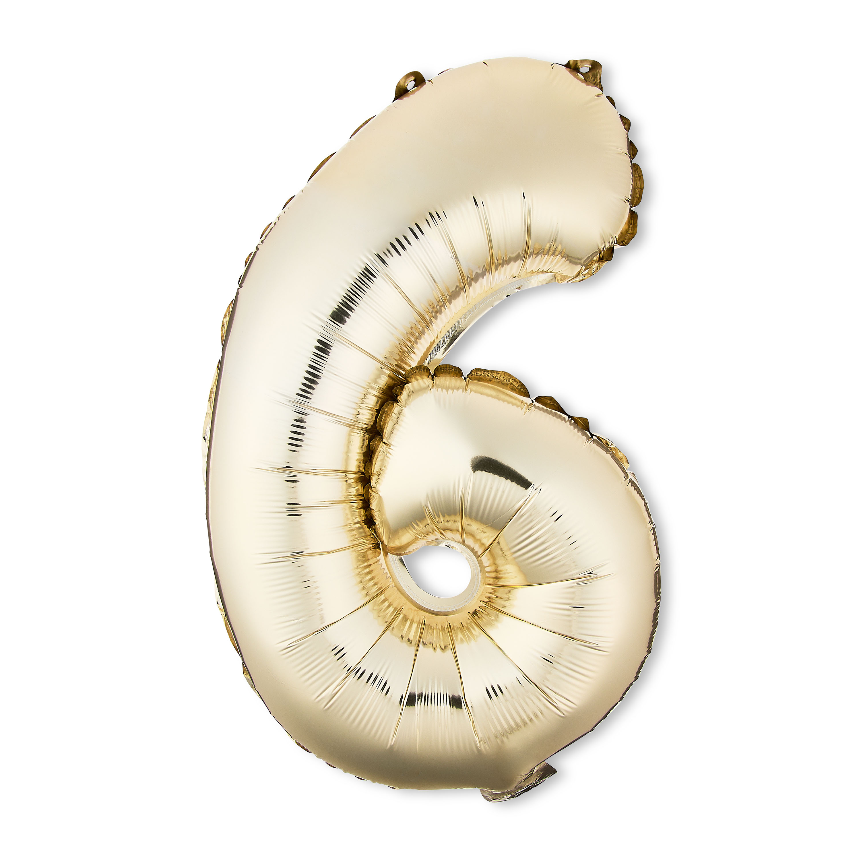 16 inch Foil Number 6 Balloon, Gold, by Way To Celebrate