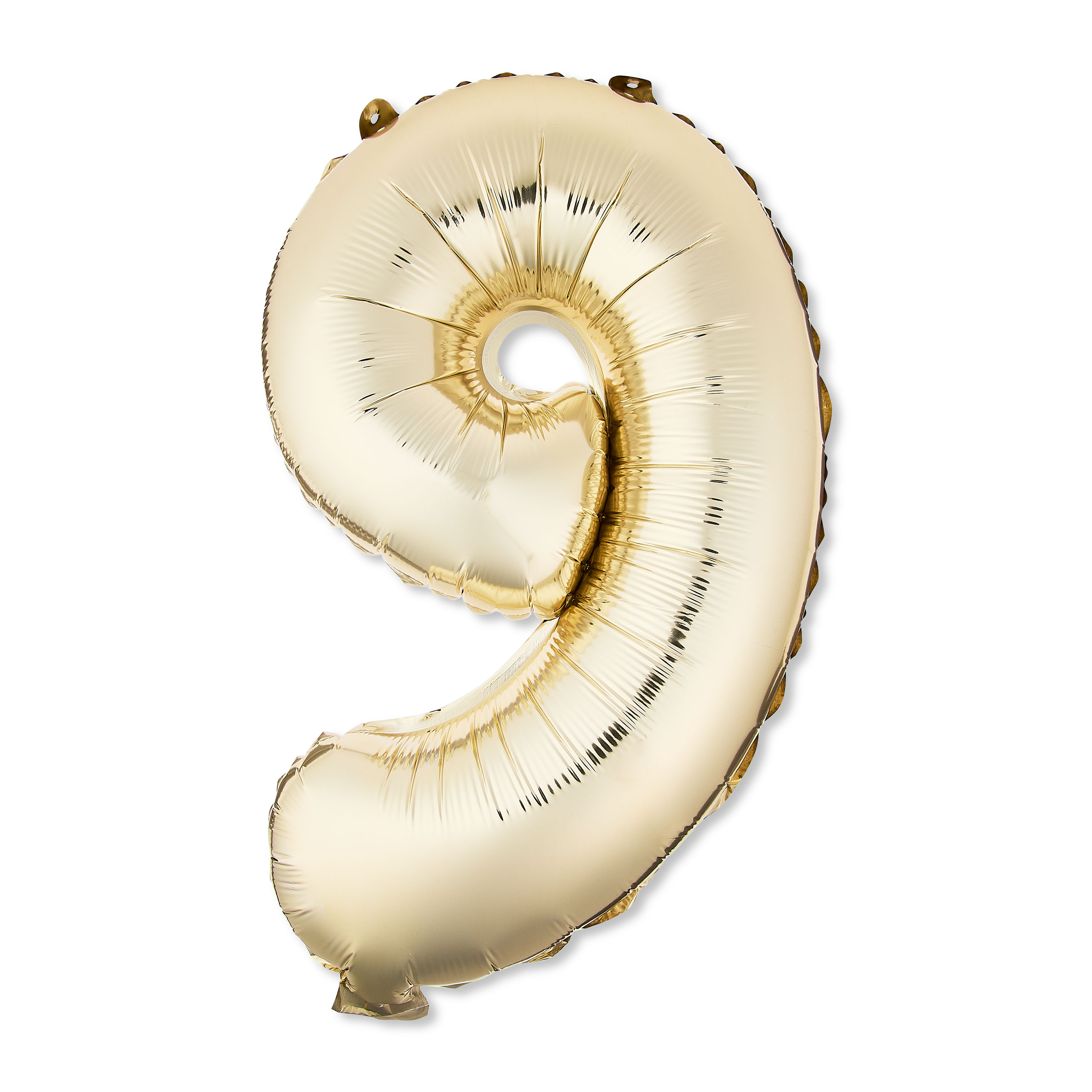 16 inch Number 9 Foil Balloon, Gold, by Way To Celebrate