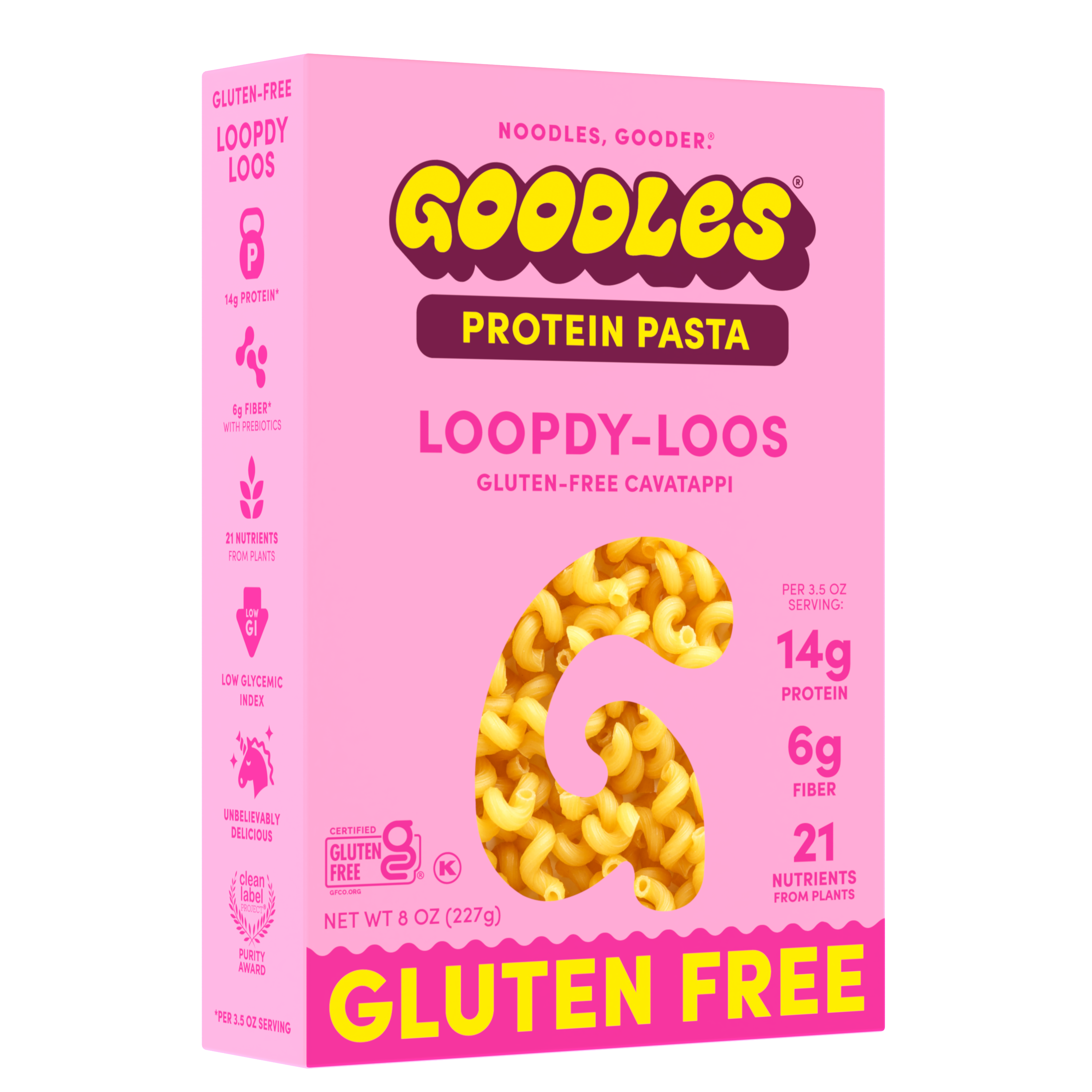 Goodles Protein-Packed Gluten-Free Loopdy-Loos Dry Pasta 8 oz