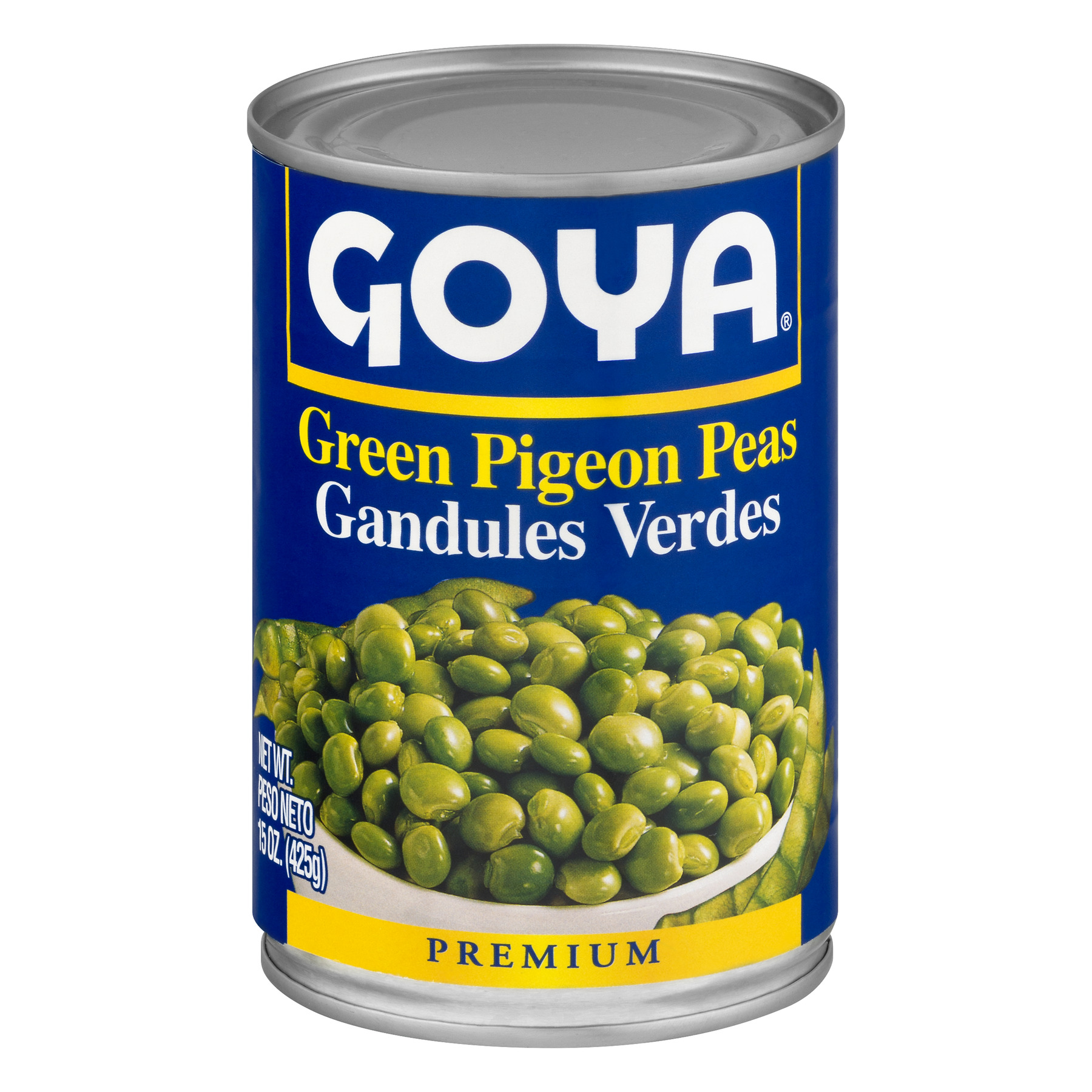 GOYA Green Pigeon Peas (Gandules) 15 oz Can