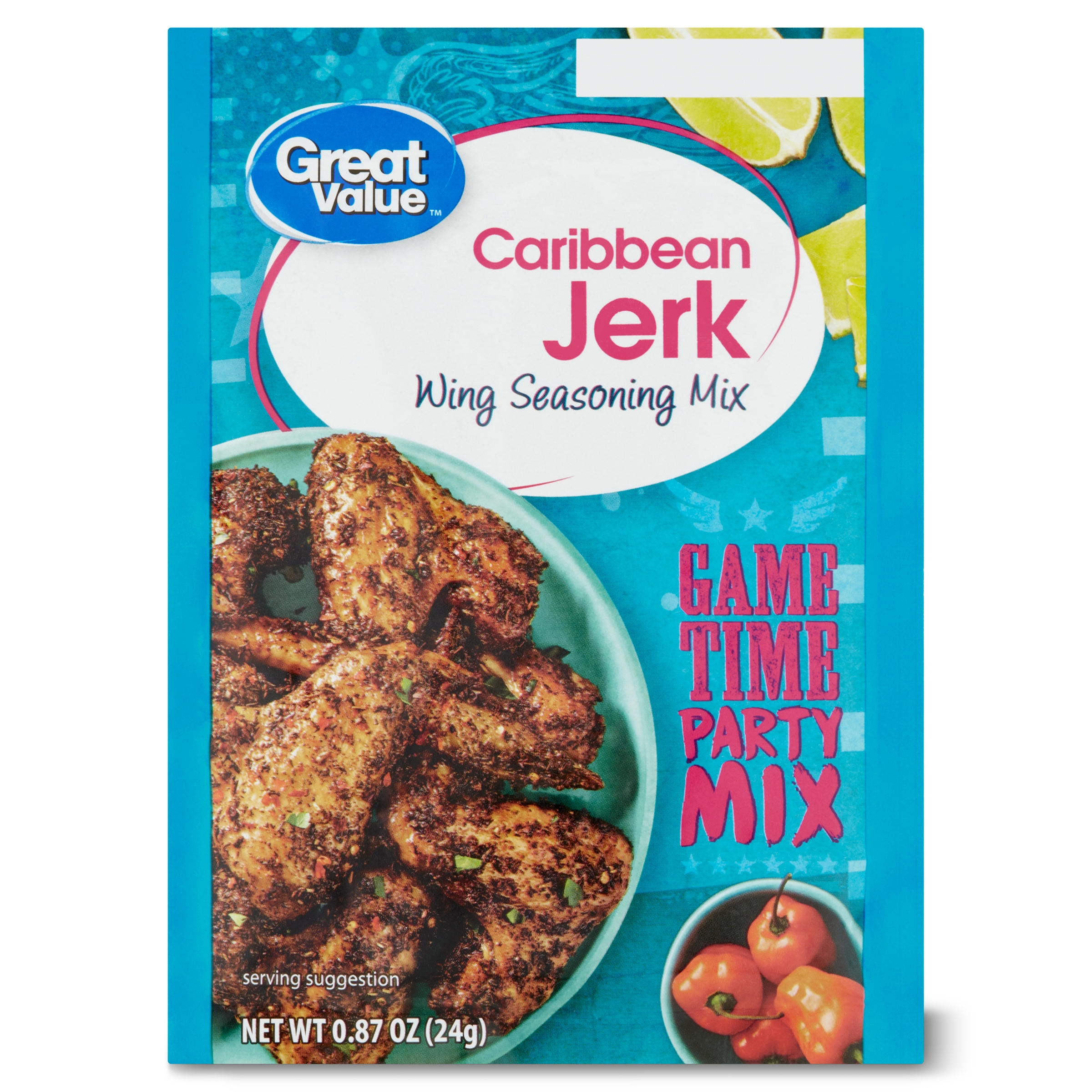 Great Value Caribbean Jerk Wing Seasoning Mix, 0.87 oz