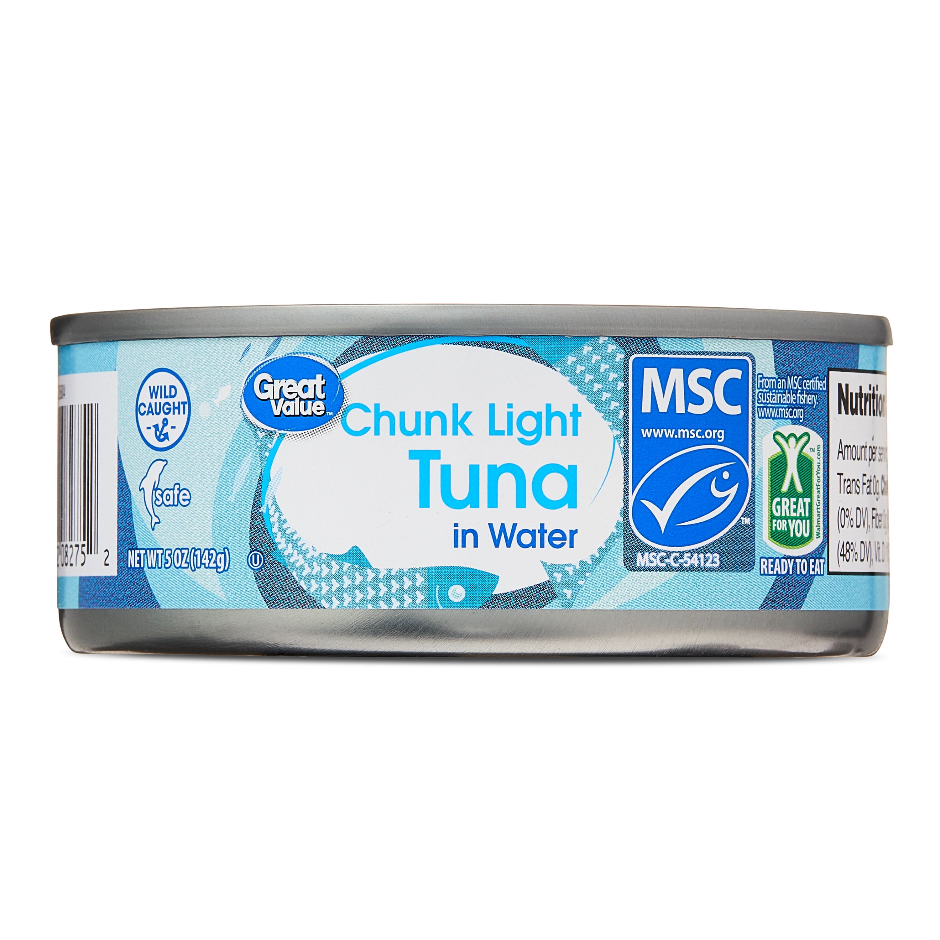 Great Value Chunk Light Tuna in Water, 5 oz