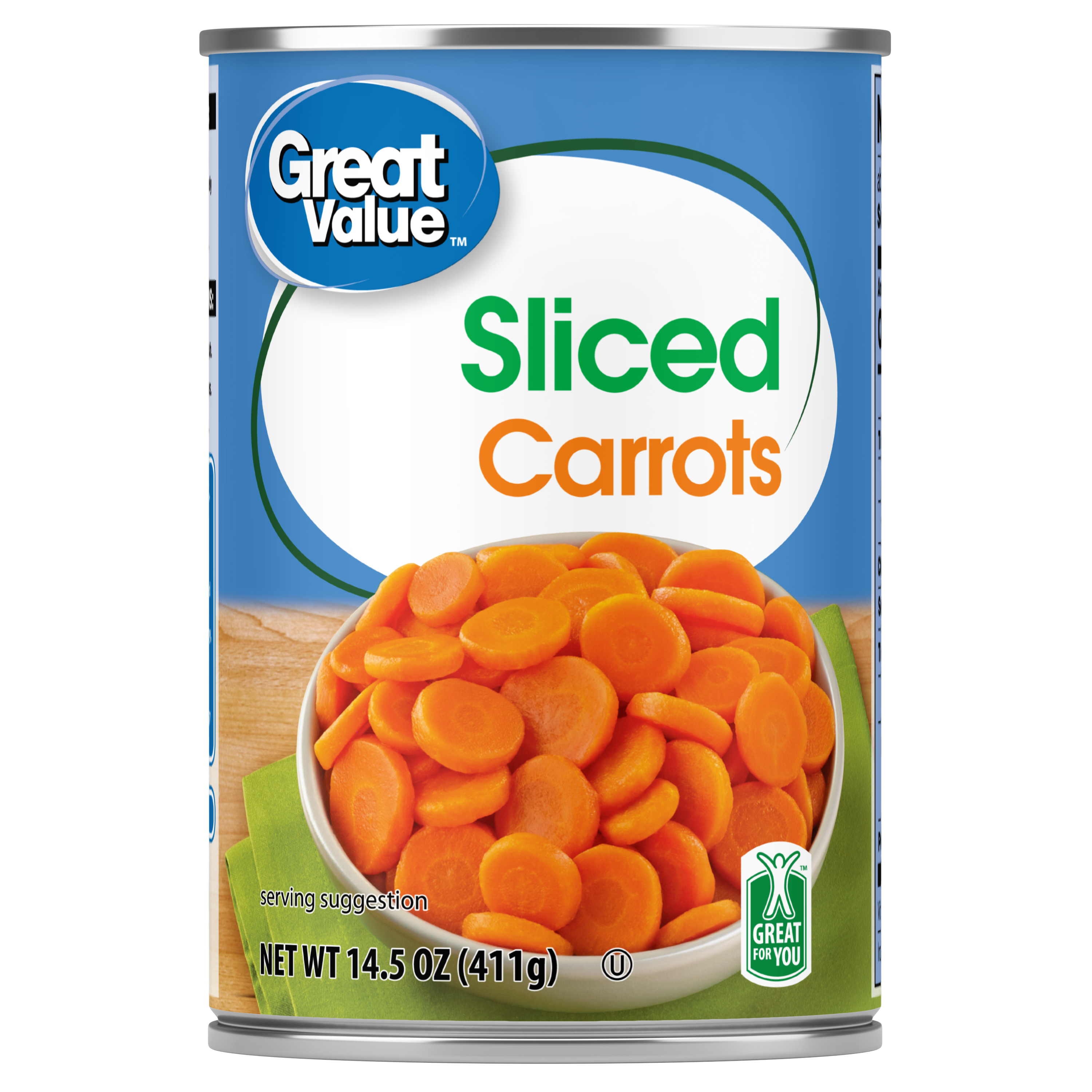 Great Value Sliced Carrots, 14.5 oz Can