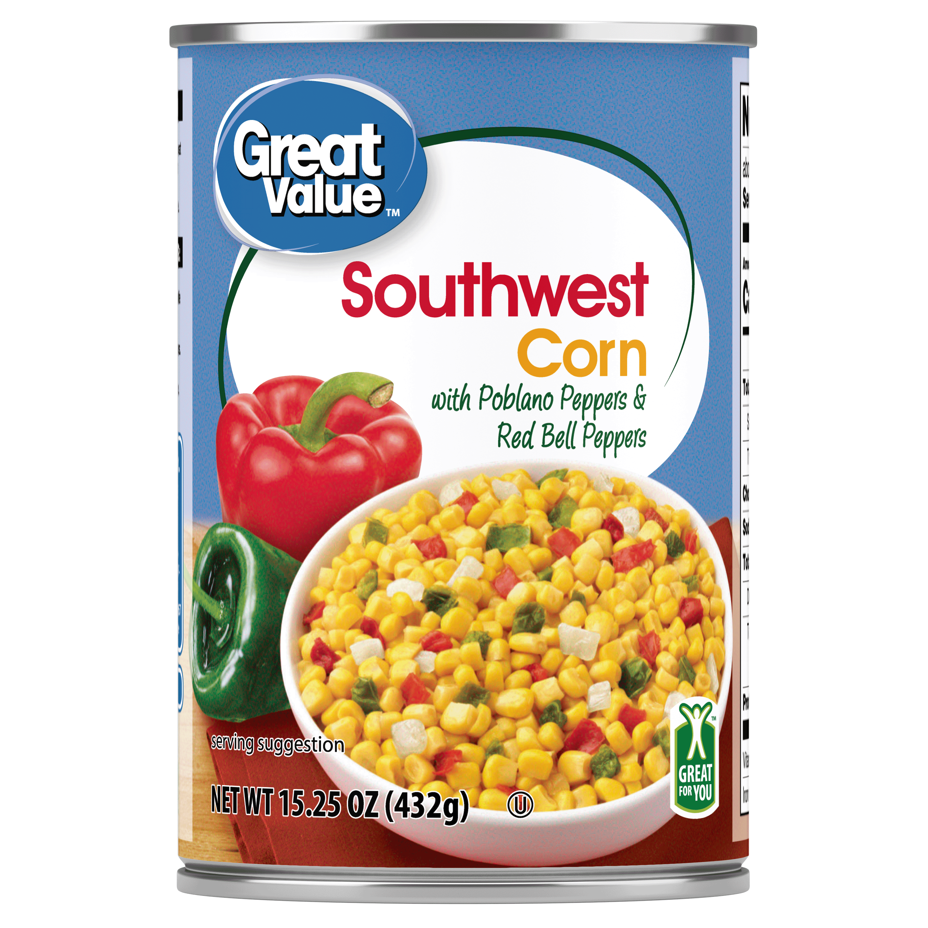 Great Value Southwest Corn, 15.25 oz Can