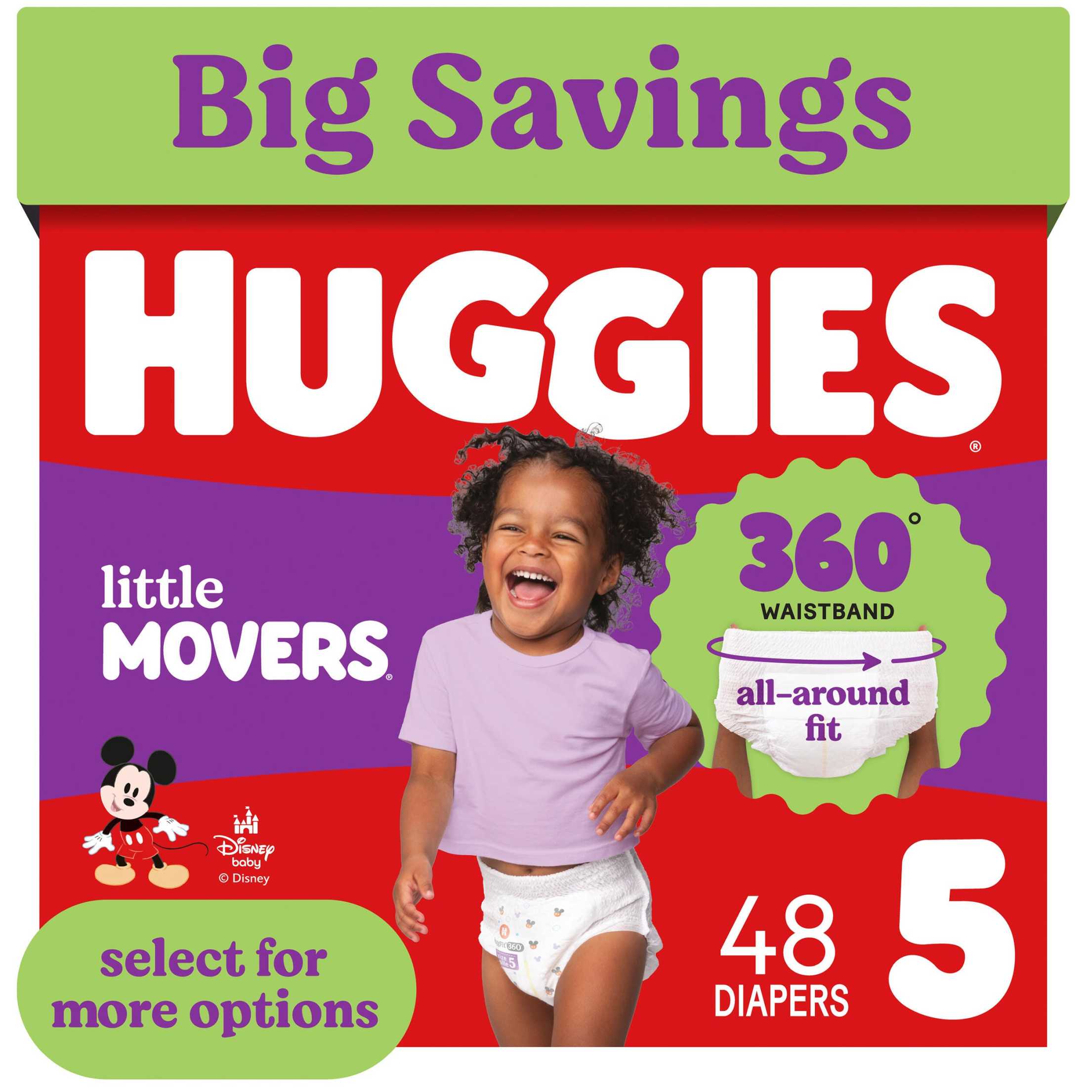 Huggies Little Movers 360° Pull On Diapers with 360° Waistband