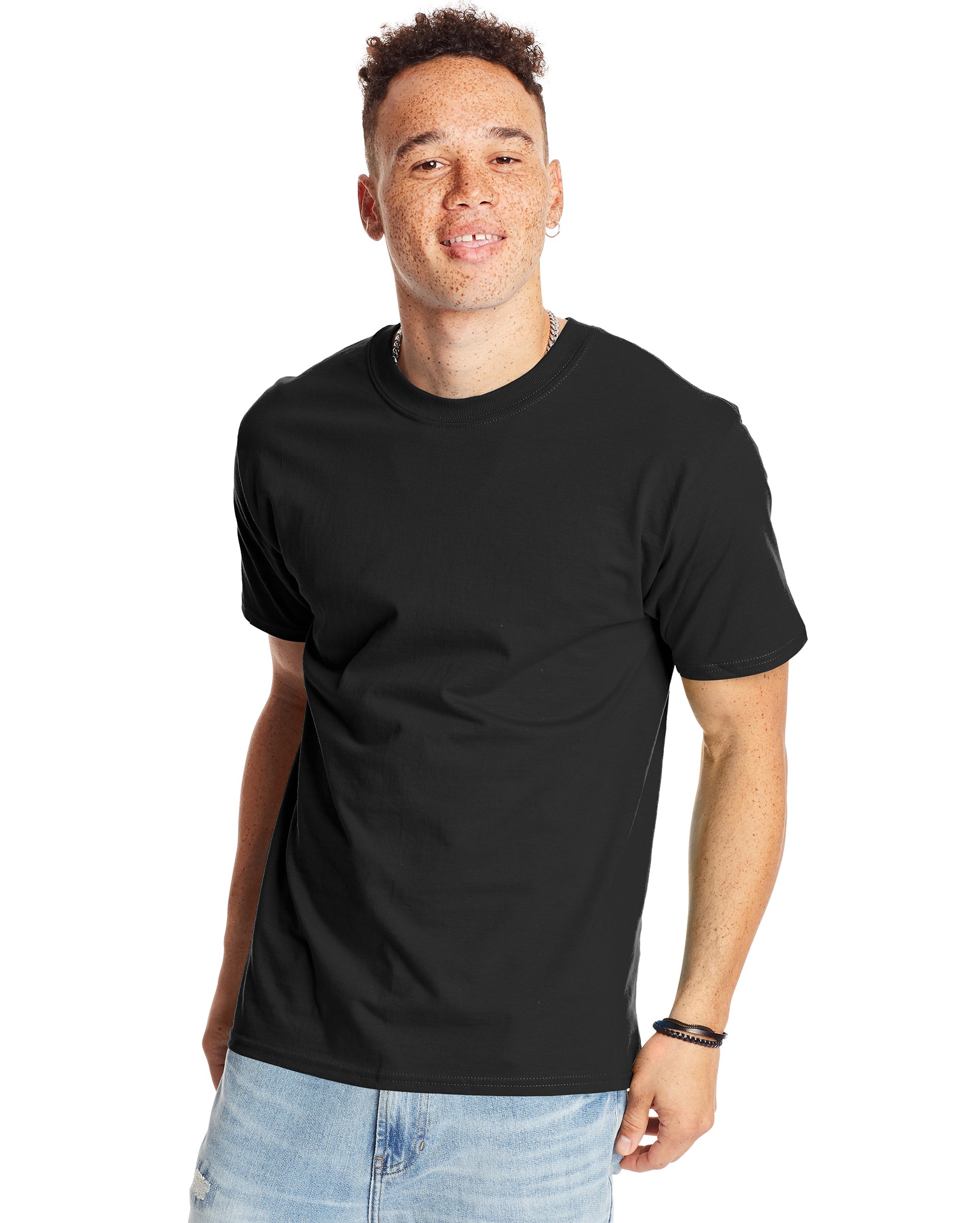 Men's & Big Men's Beefy Tee Shirt Heavyweight Cotton T-Shirt, Sizes S-3XL